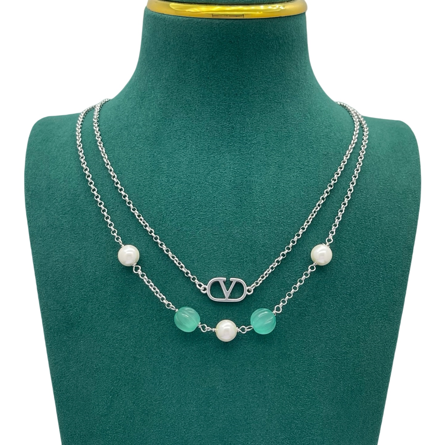 VTN063 Valentino Garavani VLOGO SIGNATURE Choker necklace - ccjewelryacc