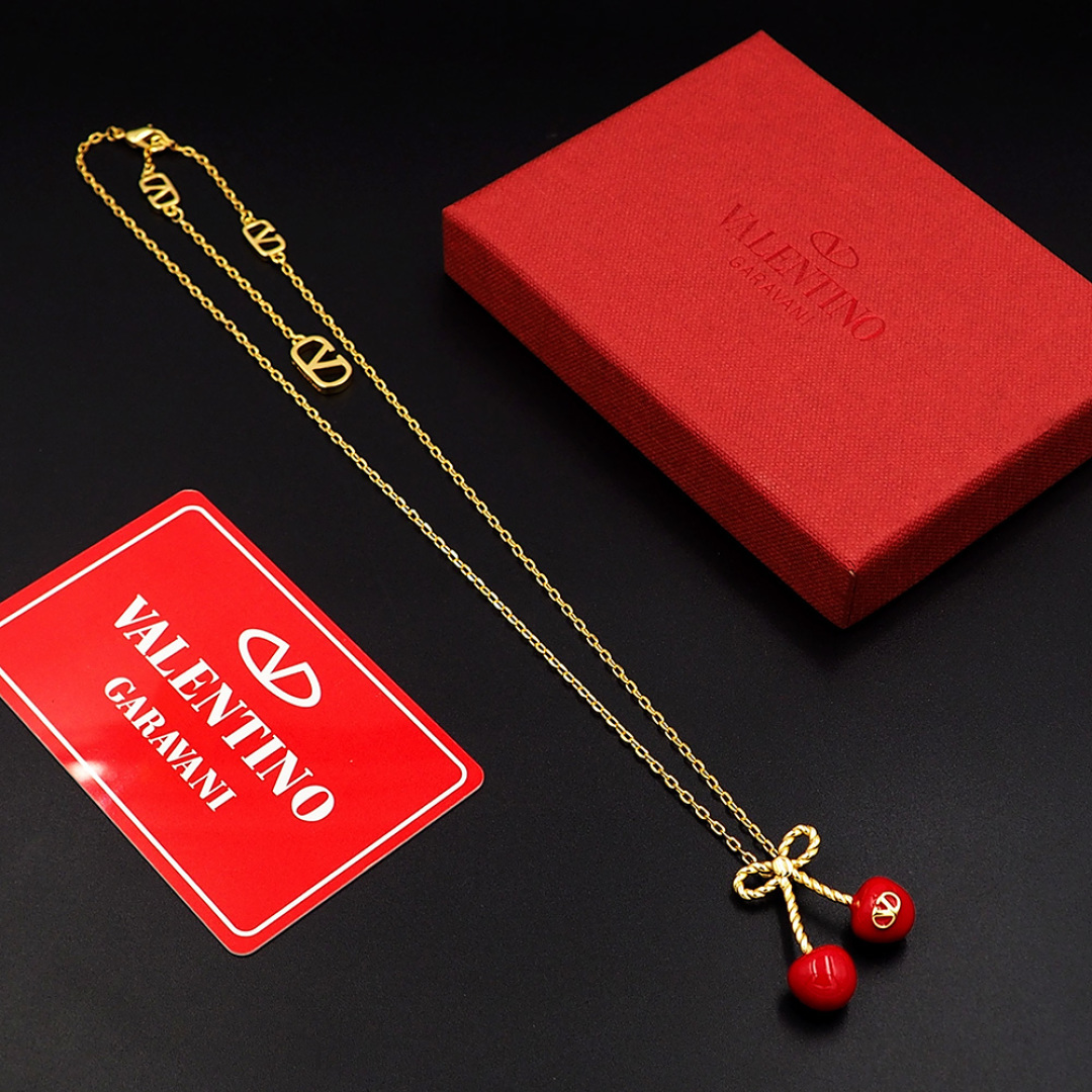 VTN053 Valentino Garavani Cherryfic necklace - ccjewelryacc