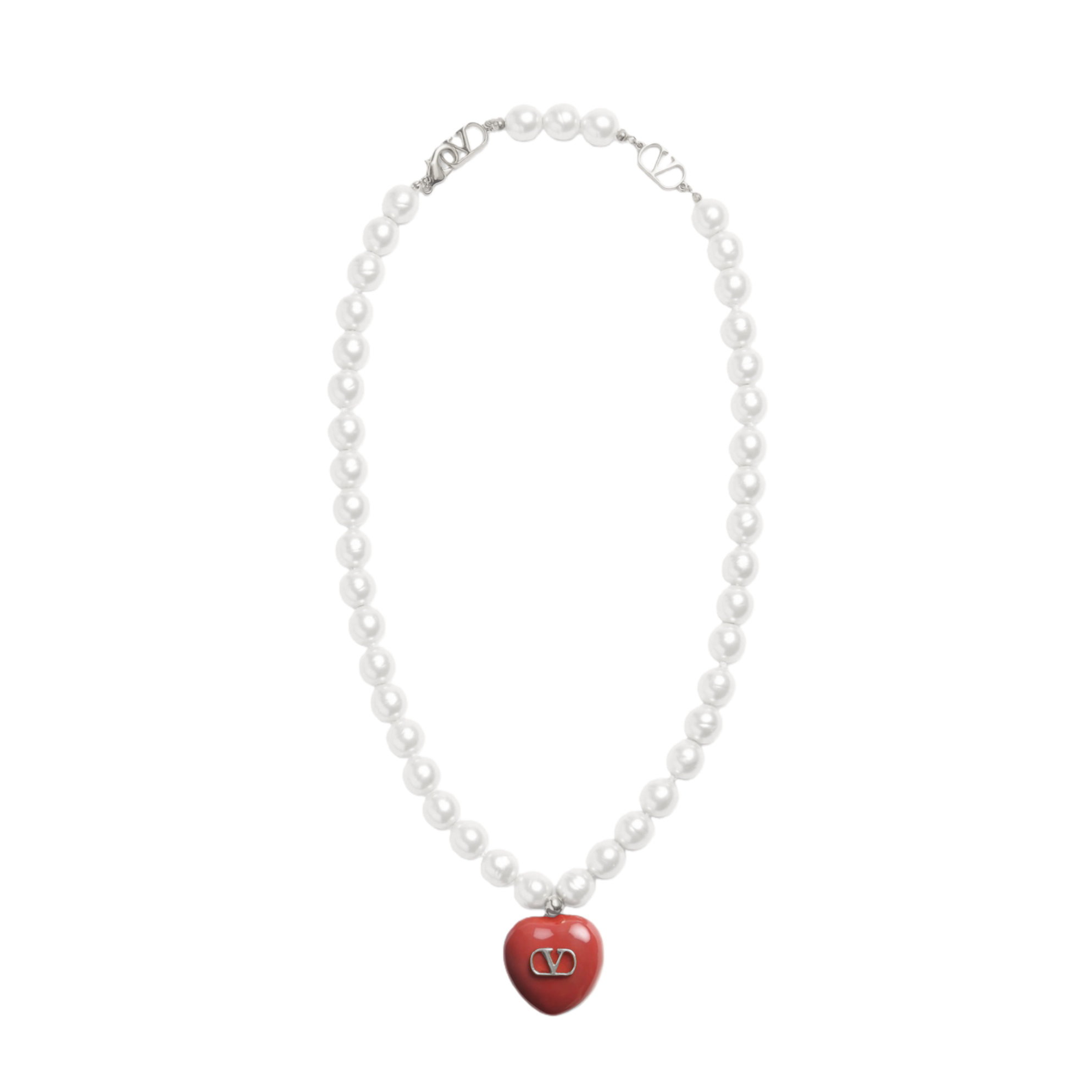 VTN059 Valentino Garavani COEUR HYPERBOLE Metal,Pearl - ccjewelryacc
