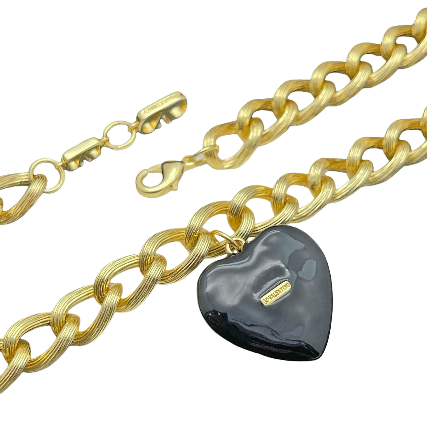 VTN066 Valentino Garavani COEUR ROYAL Metal enamel crystal - ccjewelryacc