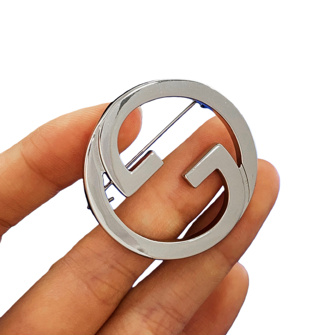 GGB043 Metal GG Brooch Pin - ccjewelryacc