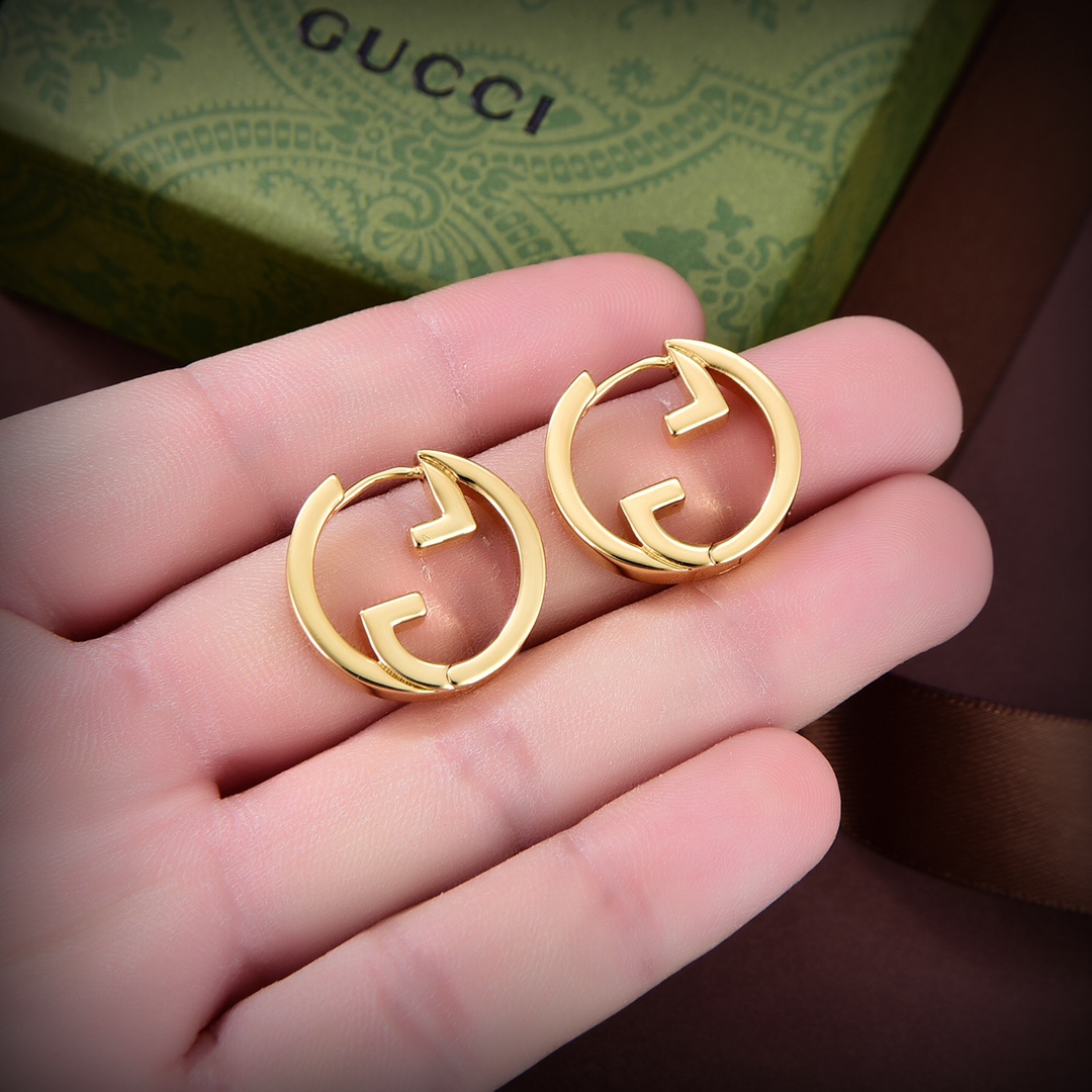 GGE015 Gucci Blondie earrings in metal - ccjewelryacc
