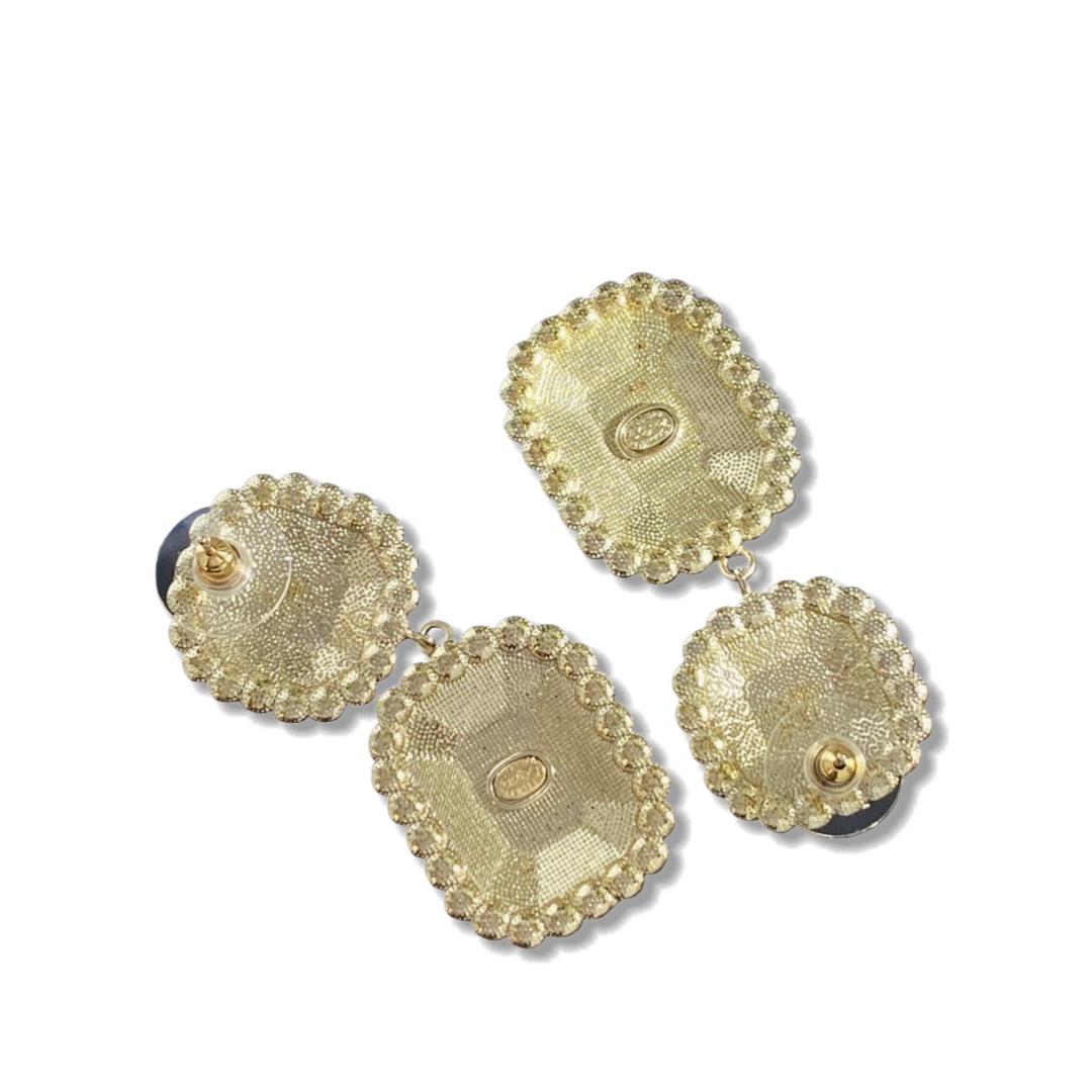 CCE377 Chanel earrings Metal crystal - ccjewelryacc