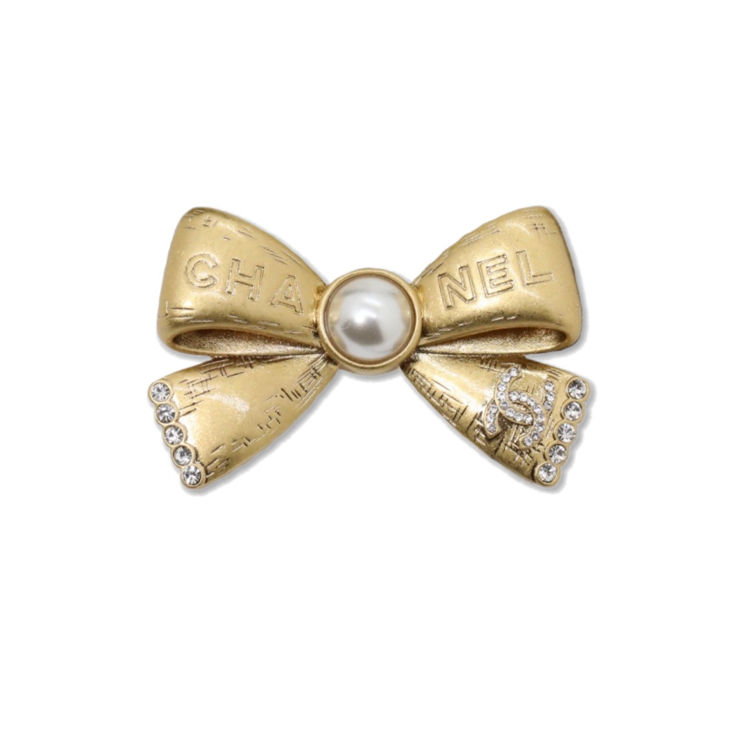 BCB606 Chanel Vintage bow brooch pin - ccjewelryacc
