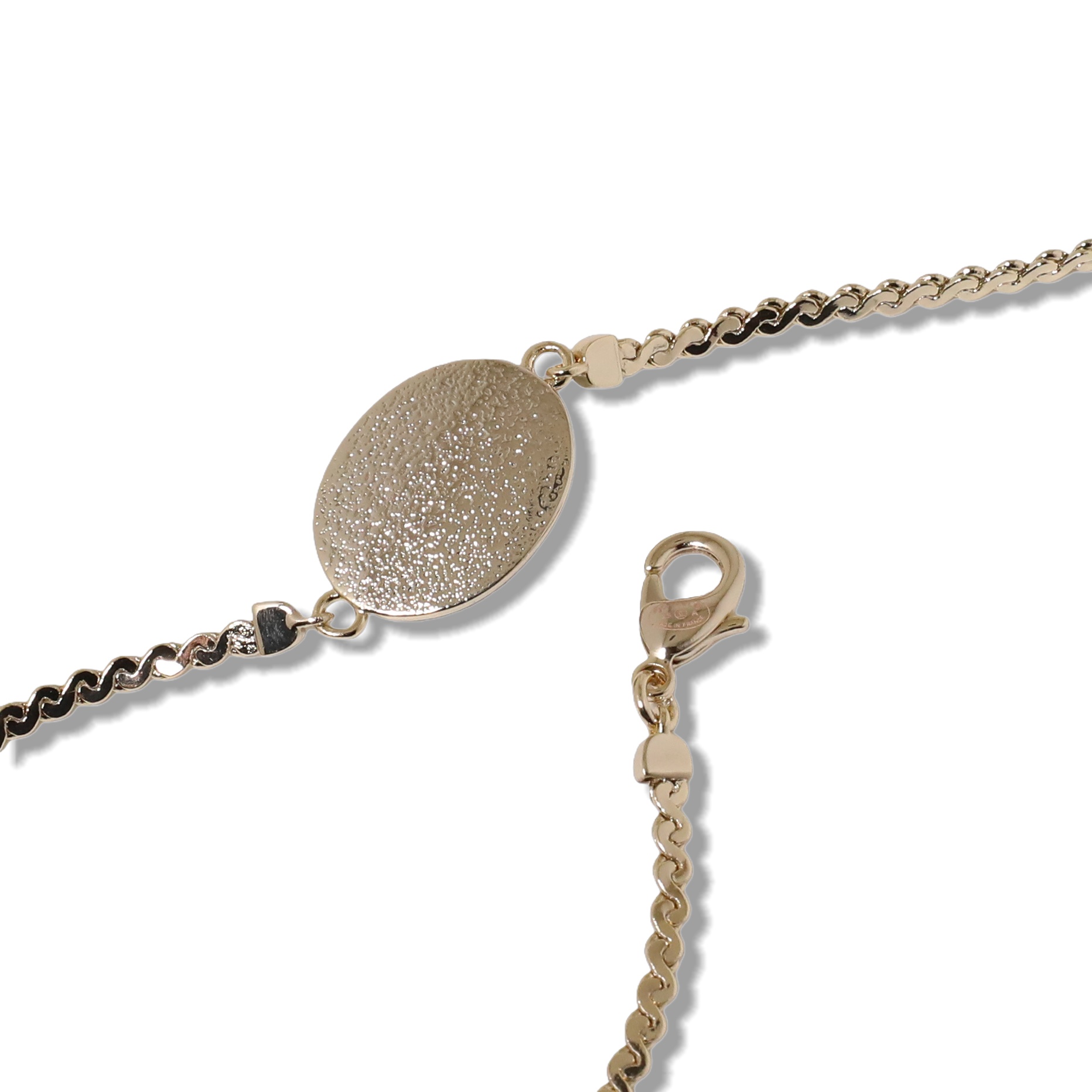 CCN122 Chanel vintage amber acrylic pendant snake chain choker necklace - ccjewelryacc