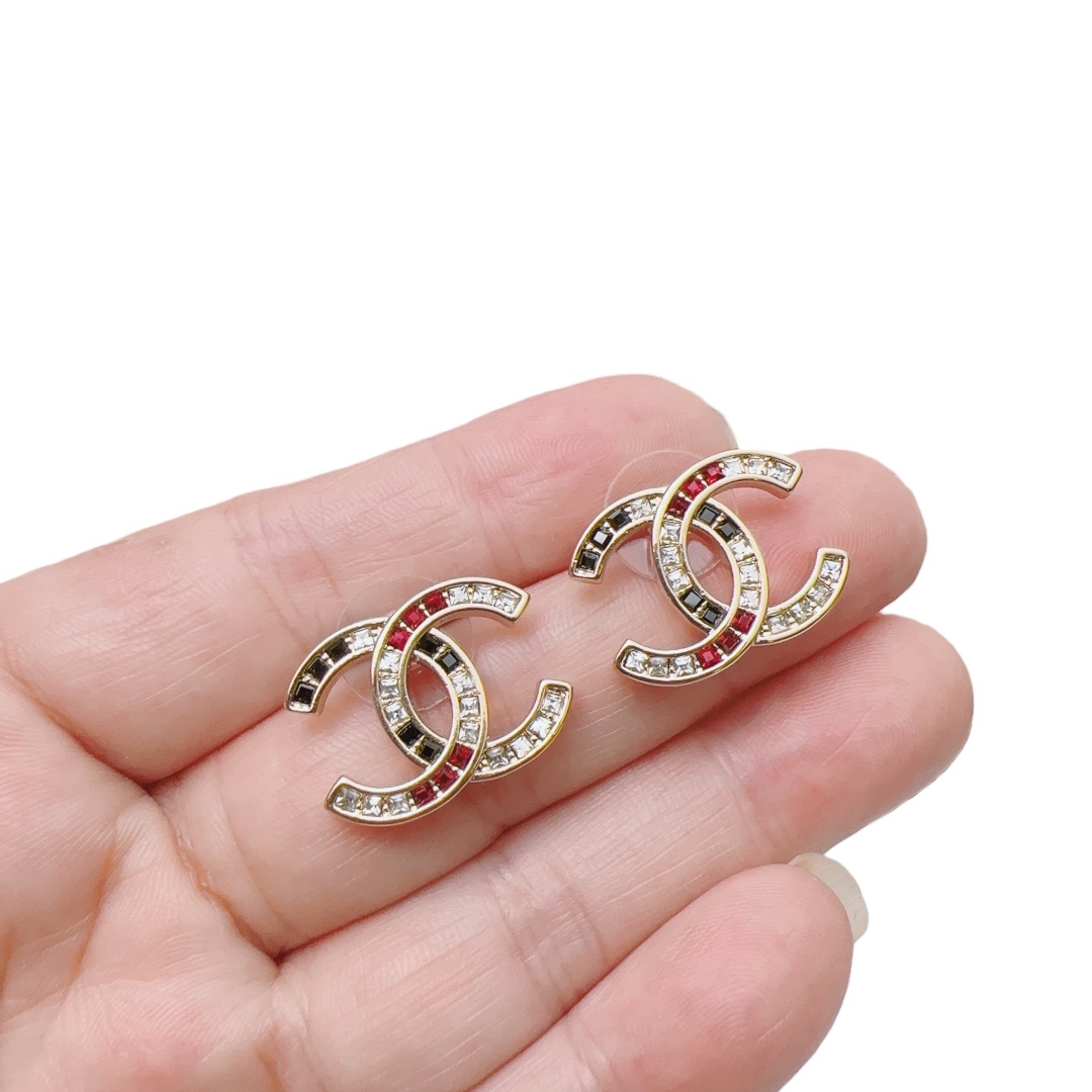 CCE710 cc logo earrings - ccjewelryacc