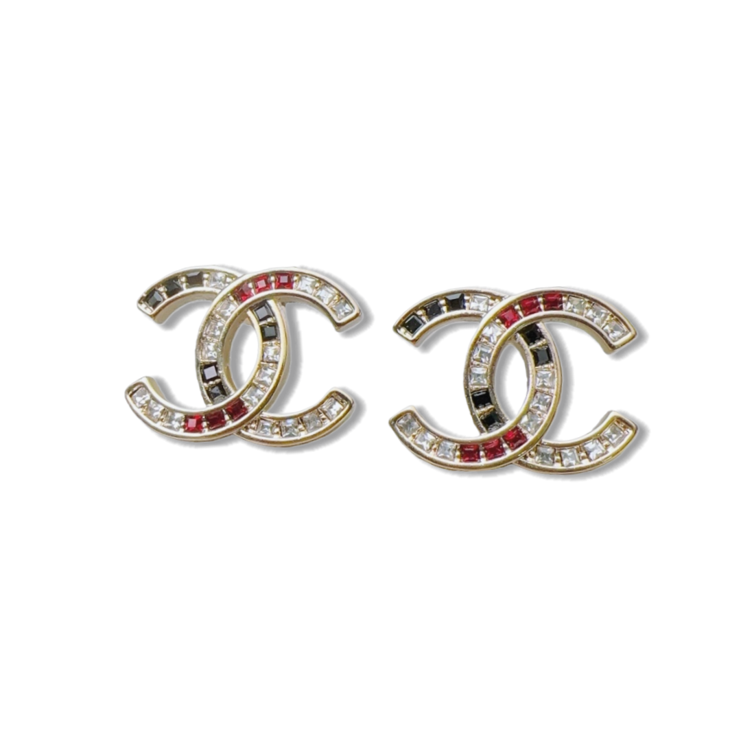 CCE710 cc logo earrings - ccjewelryacc