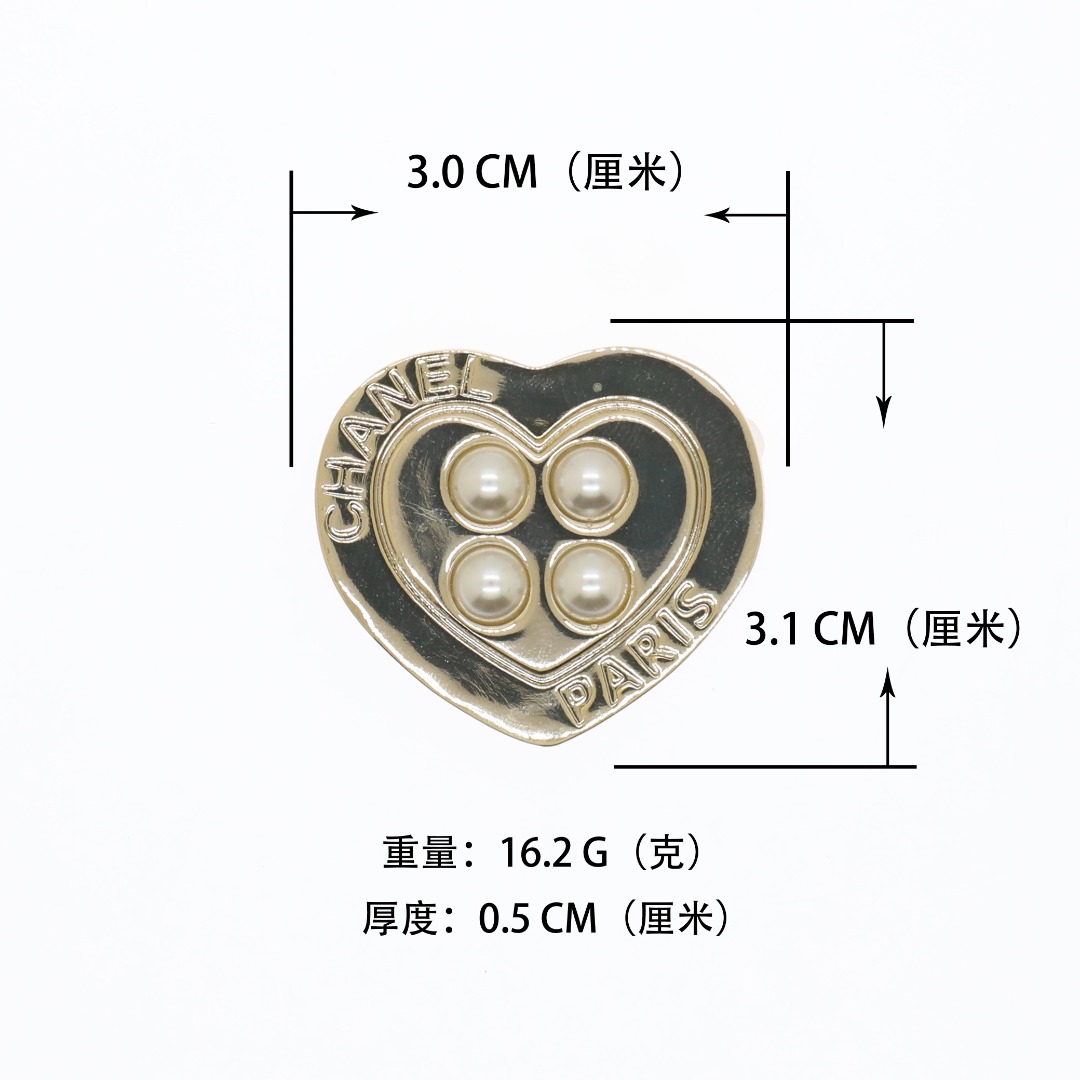 BCB611 Chanel button brooch pin - ccjewelryacc