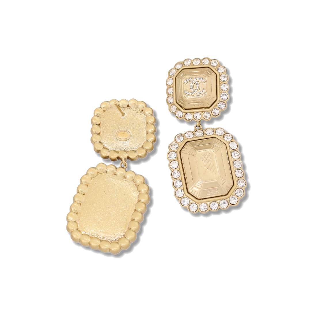 CCE377 Chanel earrings Metal crystal - ccjewelryacc