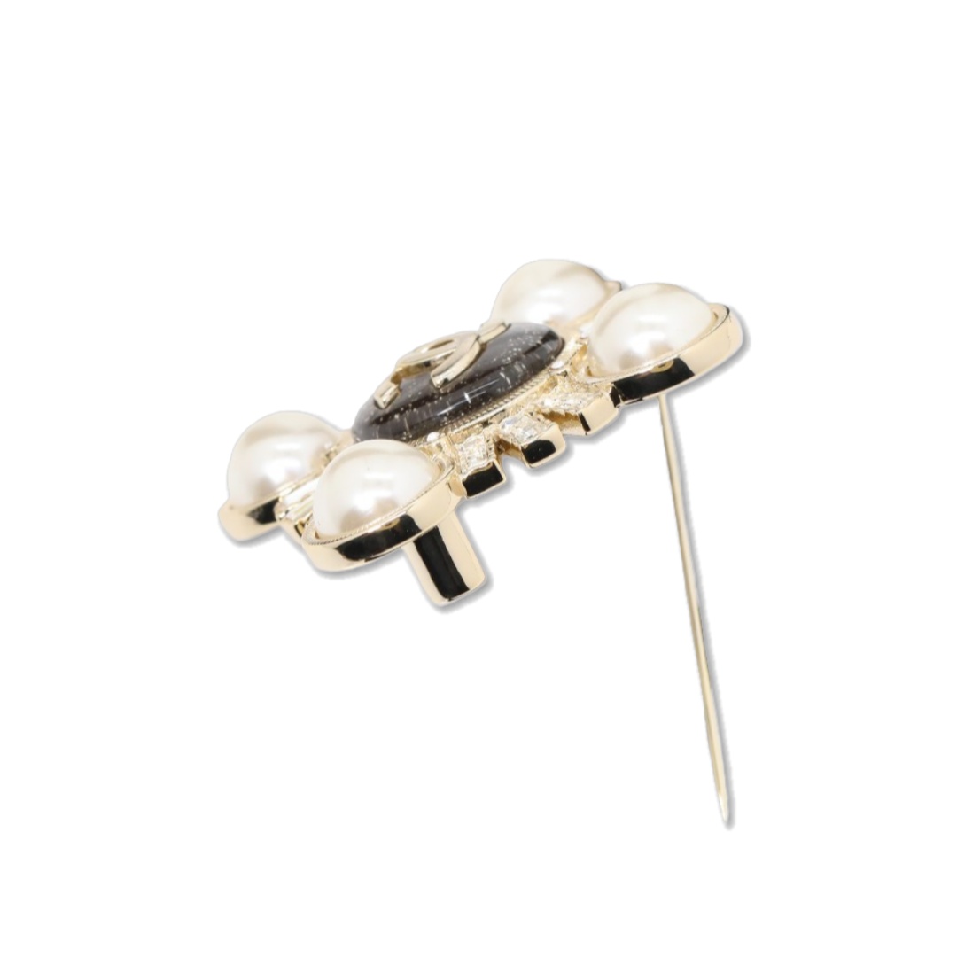 BCB609 Chanel vintage cross brooch pin - ccjewelryacc