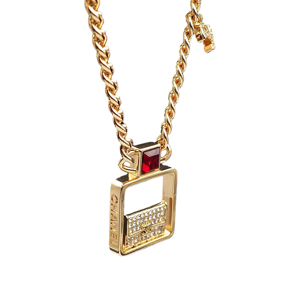 CCN118 Chanel perfume bottle pendant necklace - ccjewelryacc