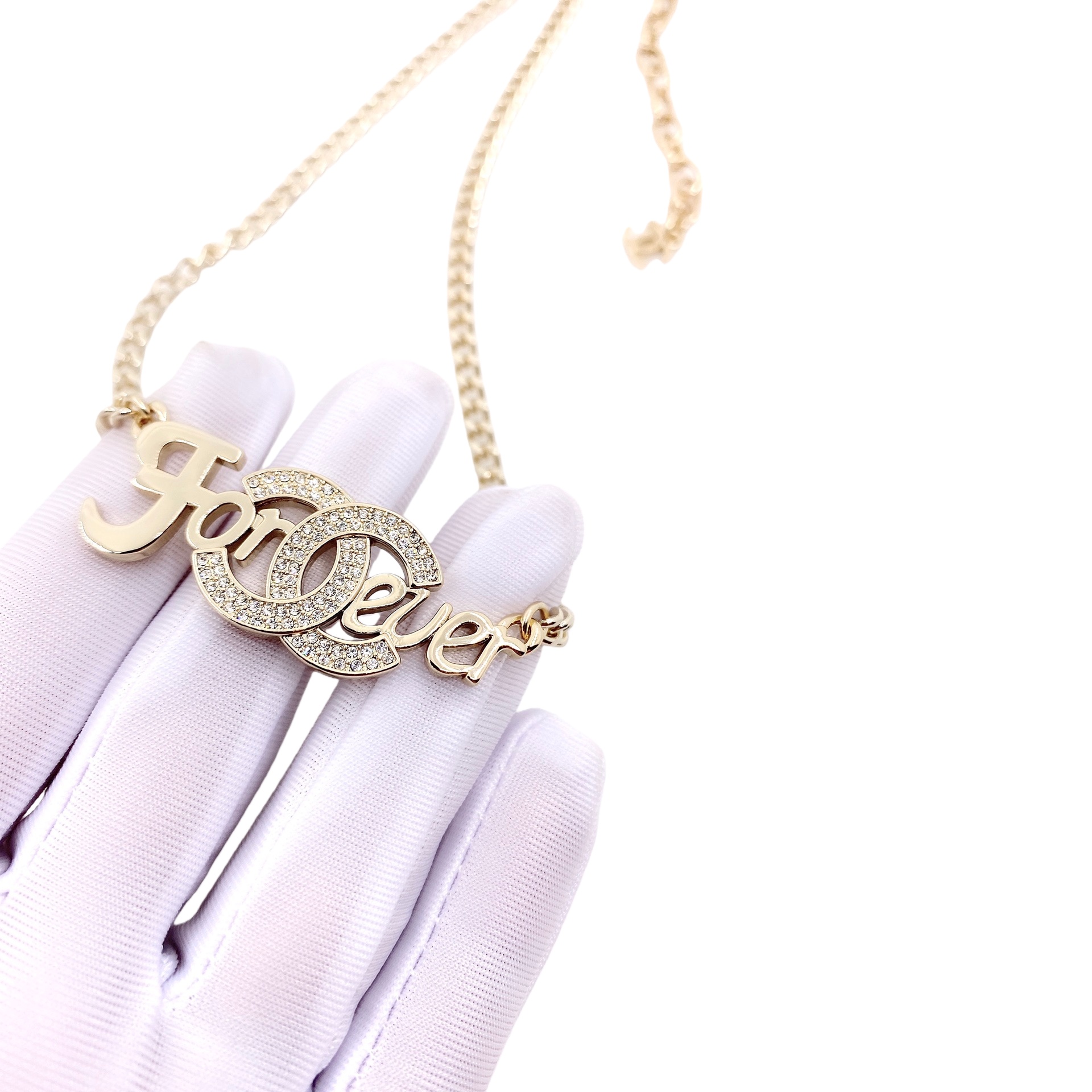 CCN065 Chanel forever cc logo Necklace - ccjewelryacc