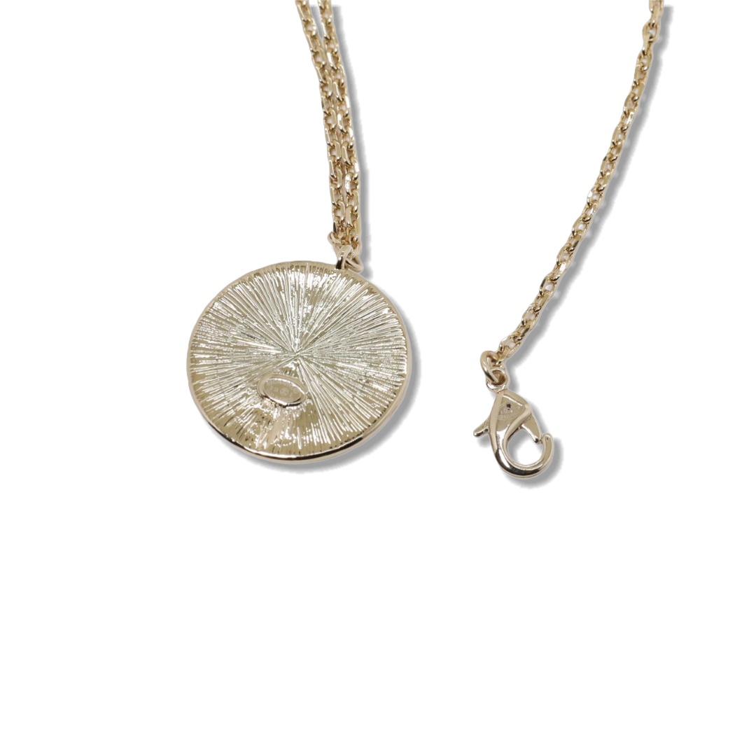 CCN111 Chanel cc logo pendant necklace - ccjewelryacc