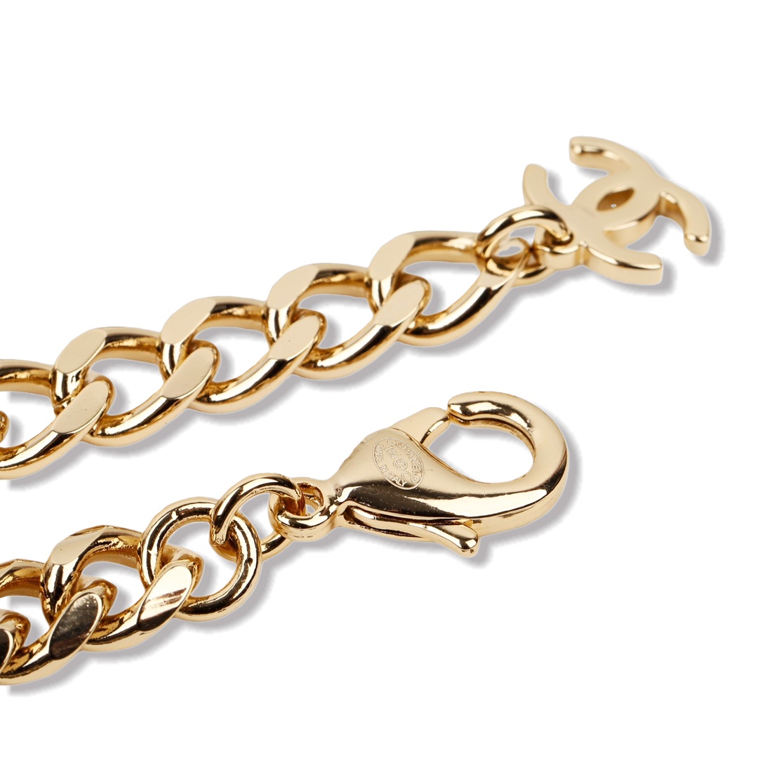 CCN069 Metal letter CC Choker Necklace - ccjewelryacc