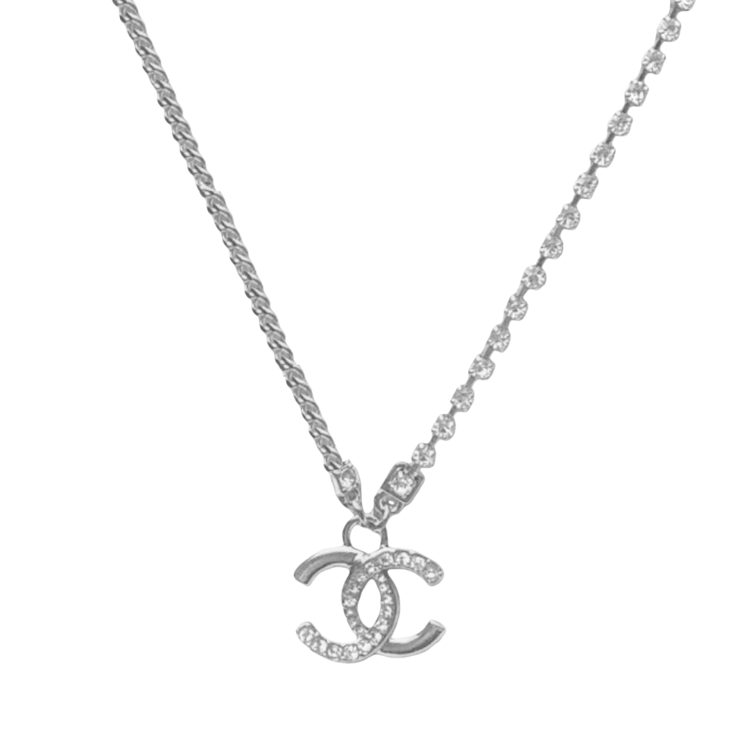 CCN057 Chanel cc logo Pendant Necklace - ccjewelryacc