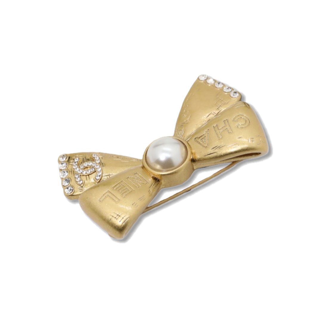 BCB606 Chanel Vintage bow brooch pin - ccjewelryacc