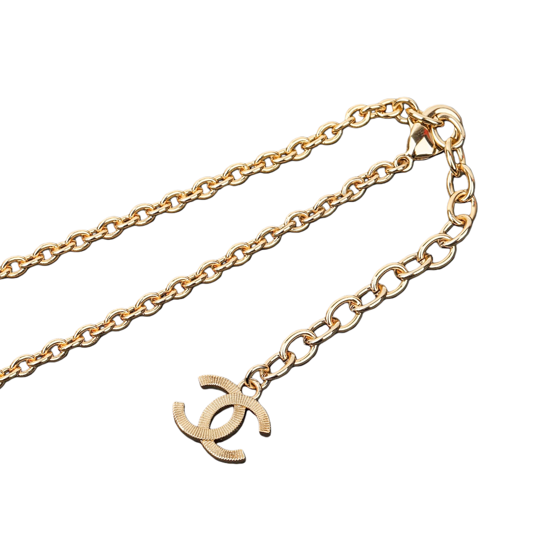 CCN050 Chanel Perfume bottle Pendant Necklace With Crystal - ccjewelryacc