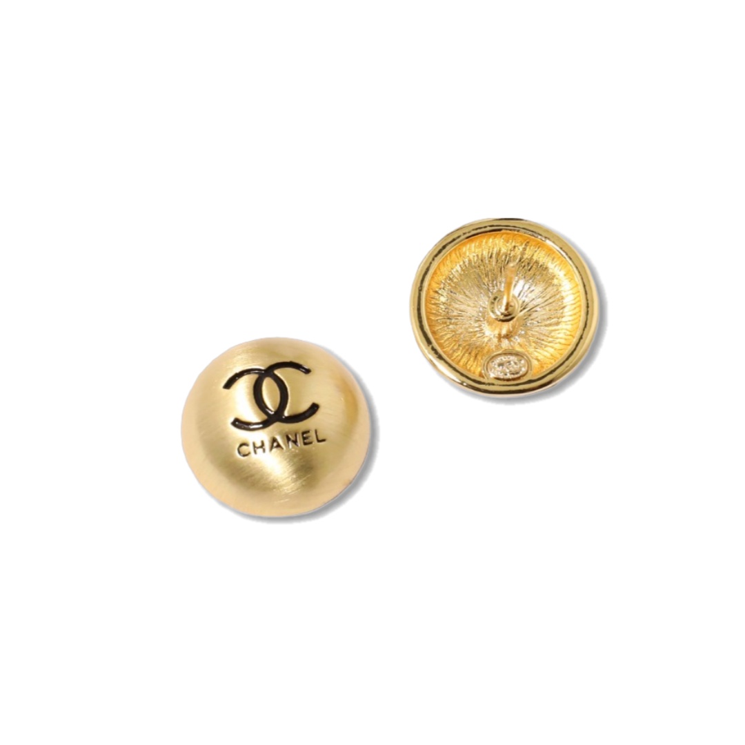 CCE392 Chanel brushed metal pearl Two-side earrings - ccjewelryacc