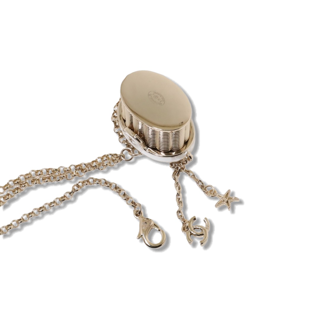 CCN142 Chanel Fishing net basket pendant necklace - ccjewelryacc