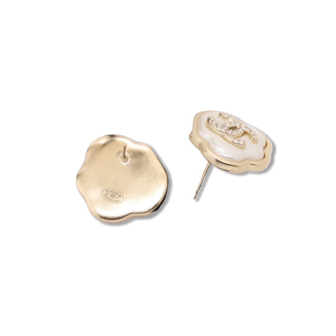 CCE535 Chanel acrylic cloud stud earrings - ccjewelryacc