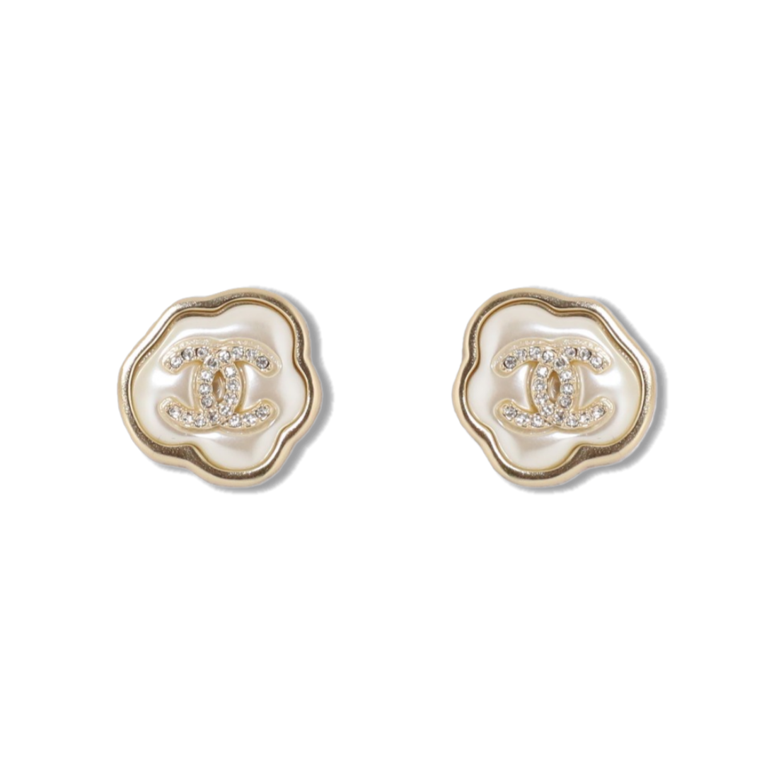 CCE535 Chanel acrylic cloud stud earrings - ccjewelryacc