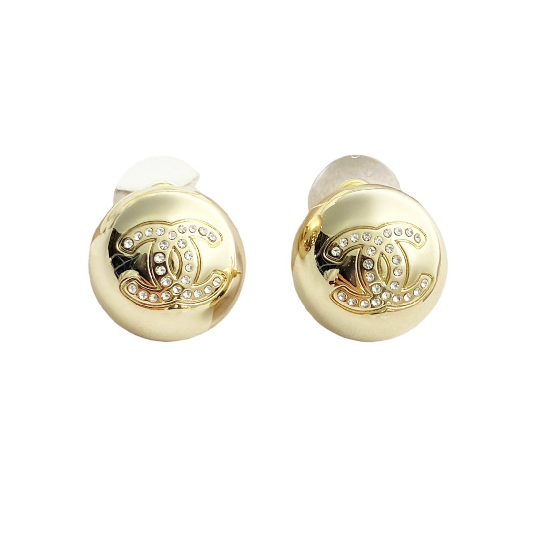 CCE543 Chanel Metal ball stud earrings - ccjewelryacc