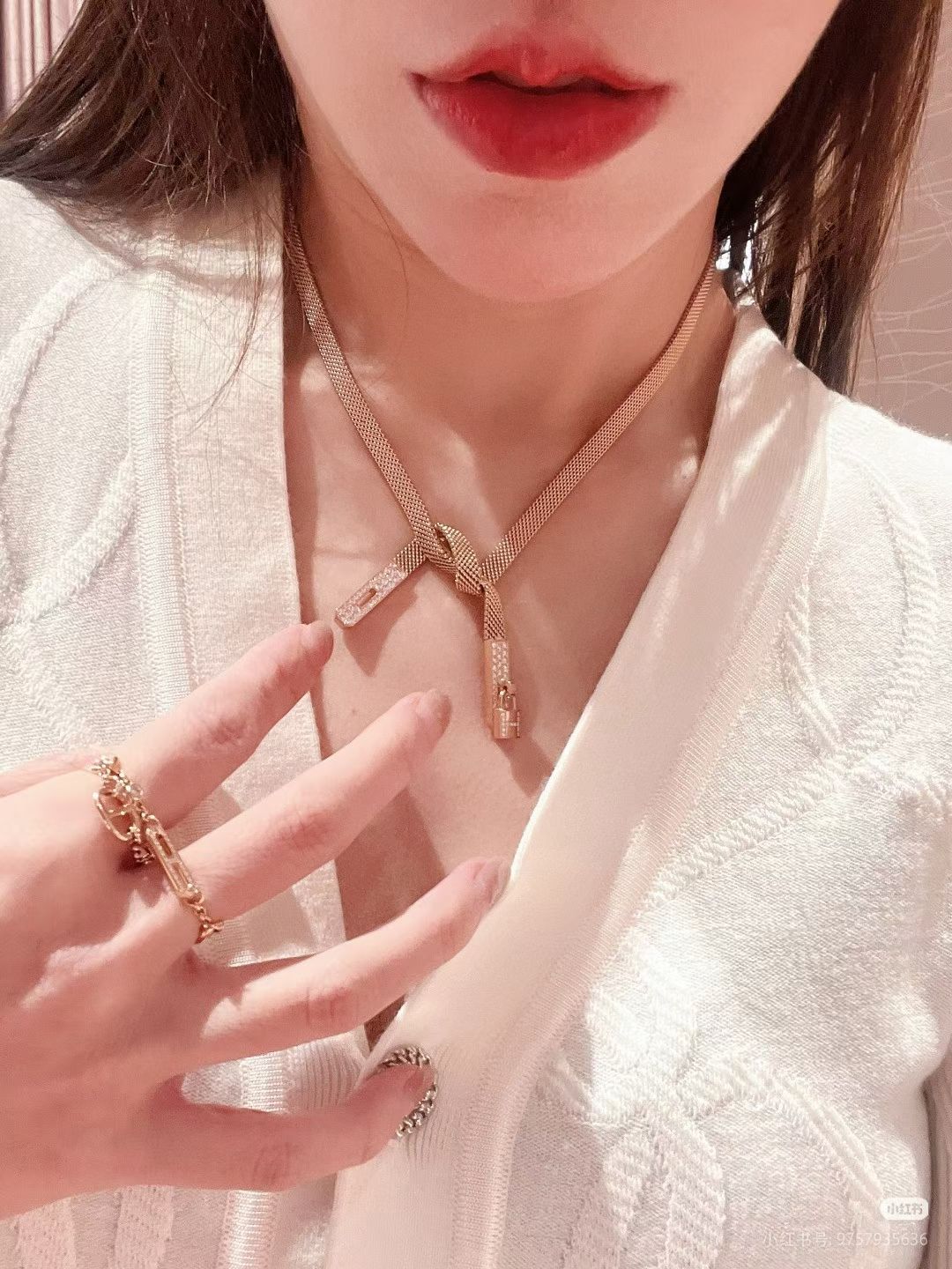 HMN020 Hermes kelly necklace - ccjewelryacc