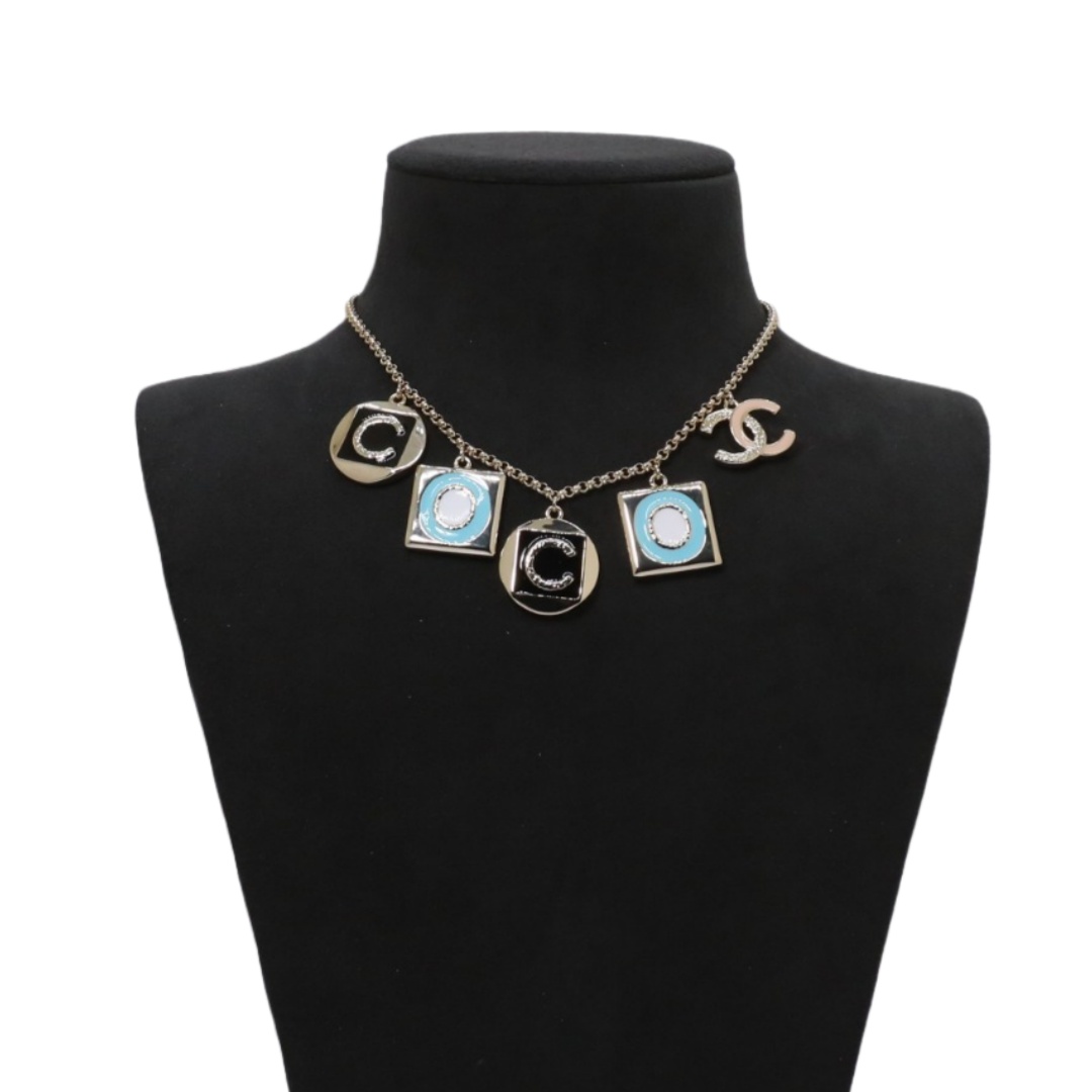 CCN373 Chanel coco letters charm necklace - ccjewelryacc