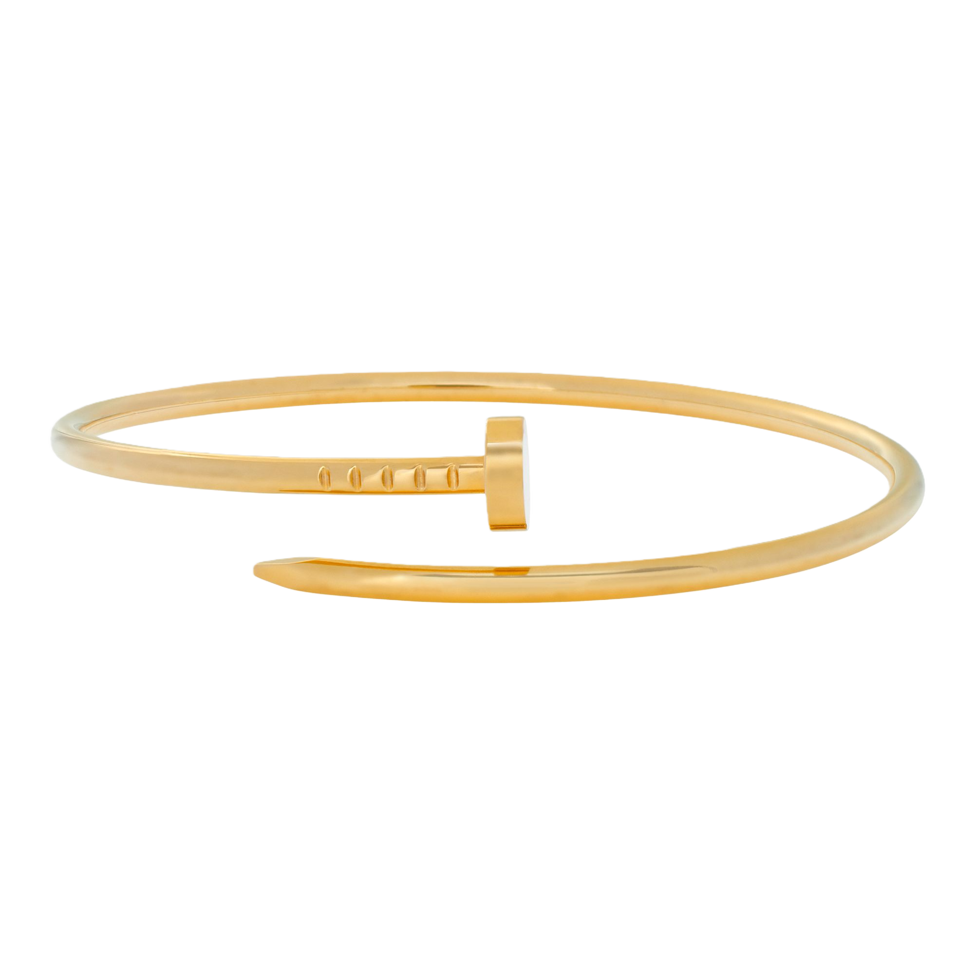 CTSV025 18K Gold slender and flexible Juste un Clou bracelet, small model 2.5mm - ccjewelryacc
