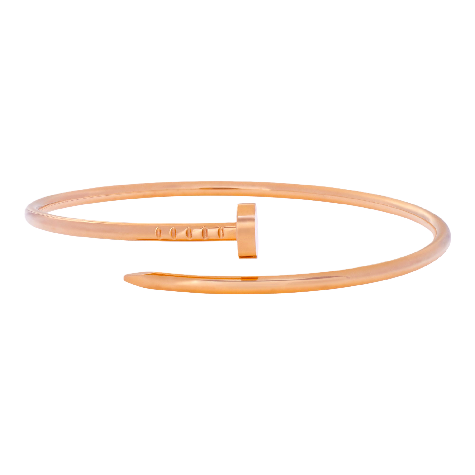 CTSV025 18K Gold slender and flexible Juste un Clou bracelet, small model 2.5mm - ccjewelryacc