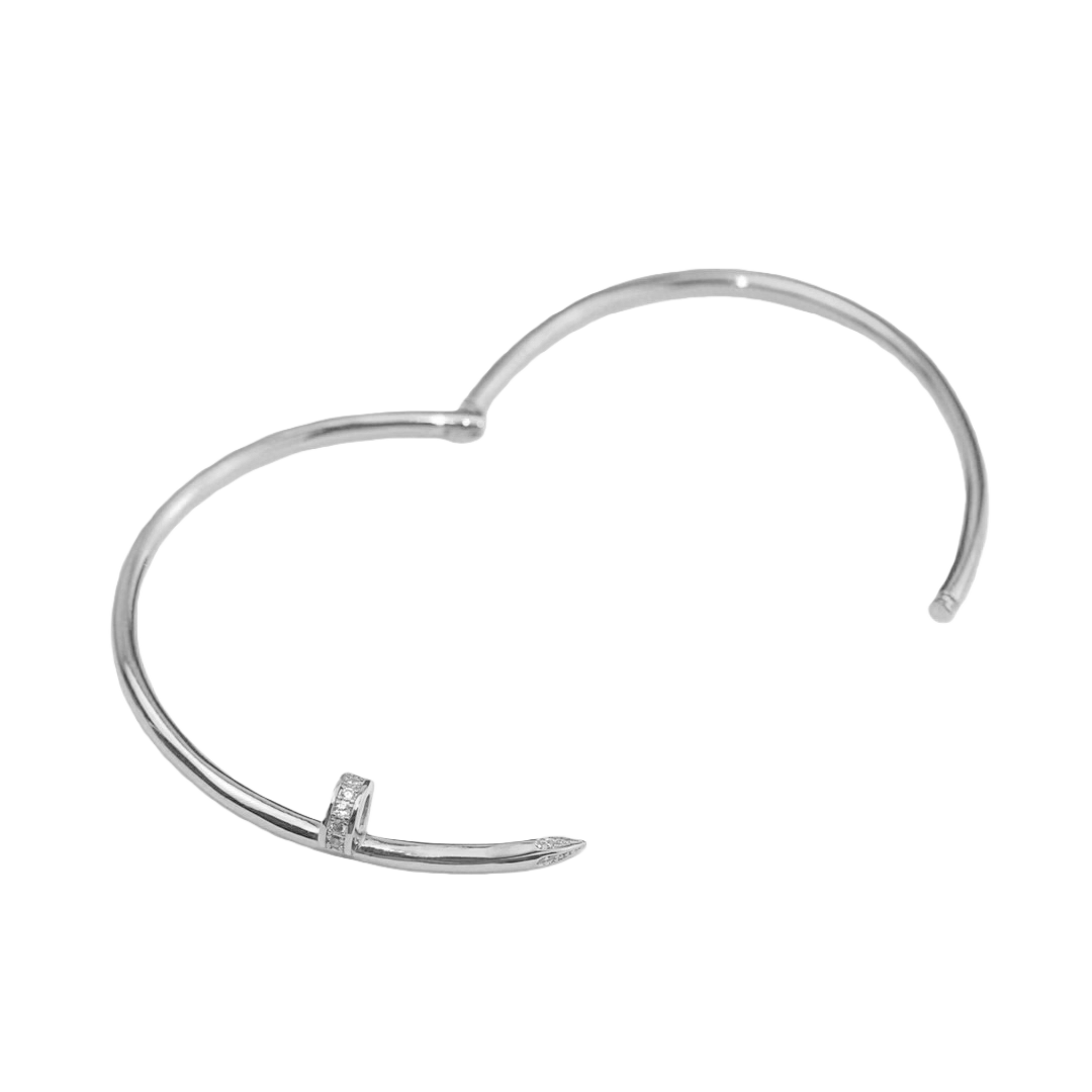CTS008 Juste un Clou bracelet, small model, diamonds 2.5mm - ccjewelryacc