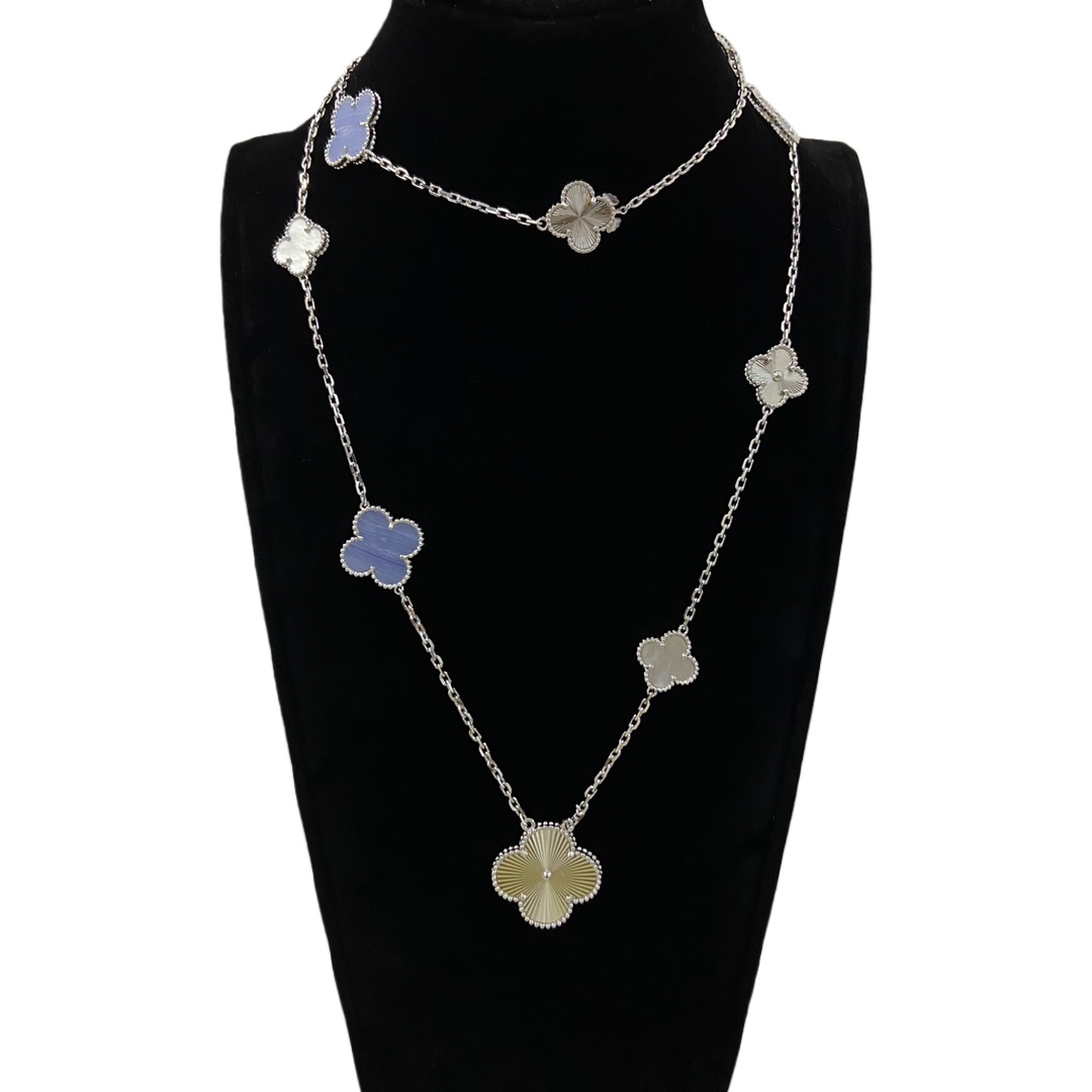 VCN039  VCA Magic Alhambra long necklace, 11 motifs - ccjewelryacc