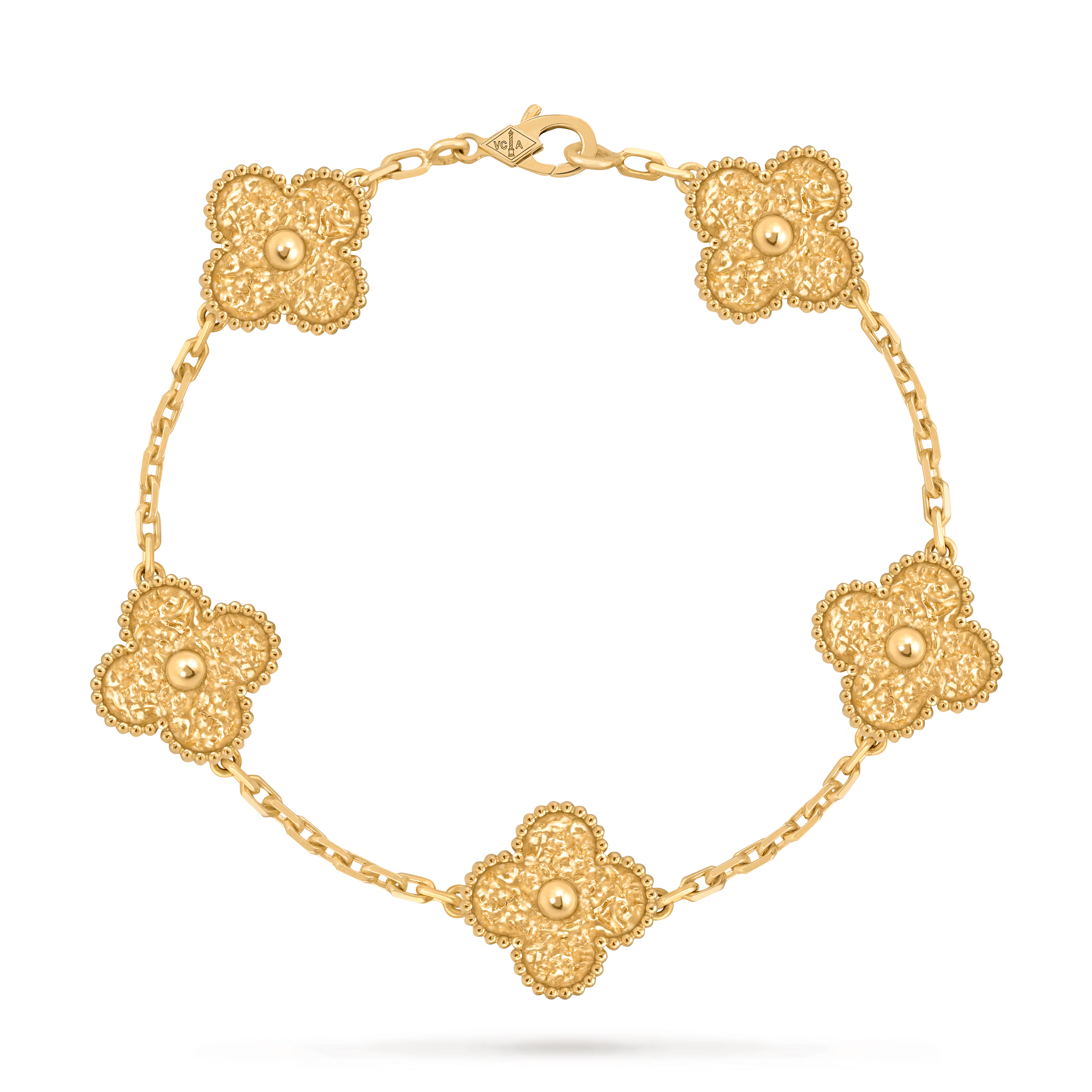 VCS030 Four leaf cover Bracelet 5 motifs Gold/Rose gold/White gold - ccjewelryacc