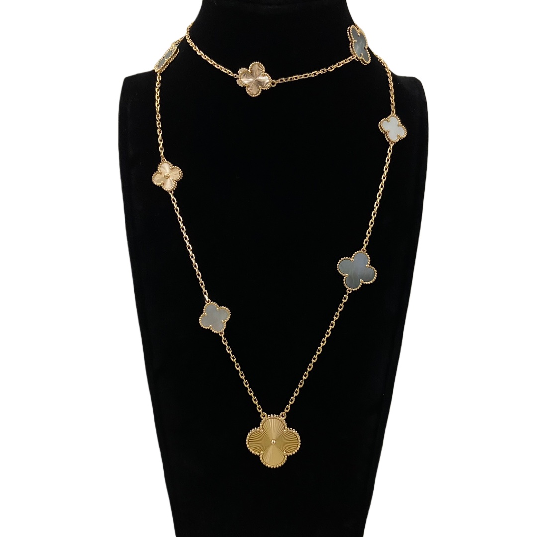 VCN039  VCA Magic Alhambra long necklace, 11 motifs - ccjewelryacc