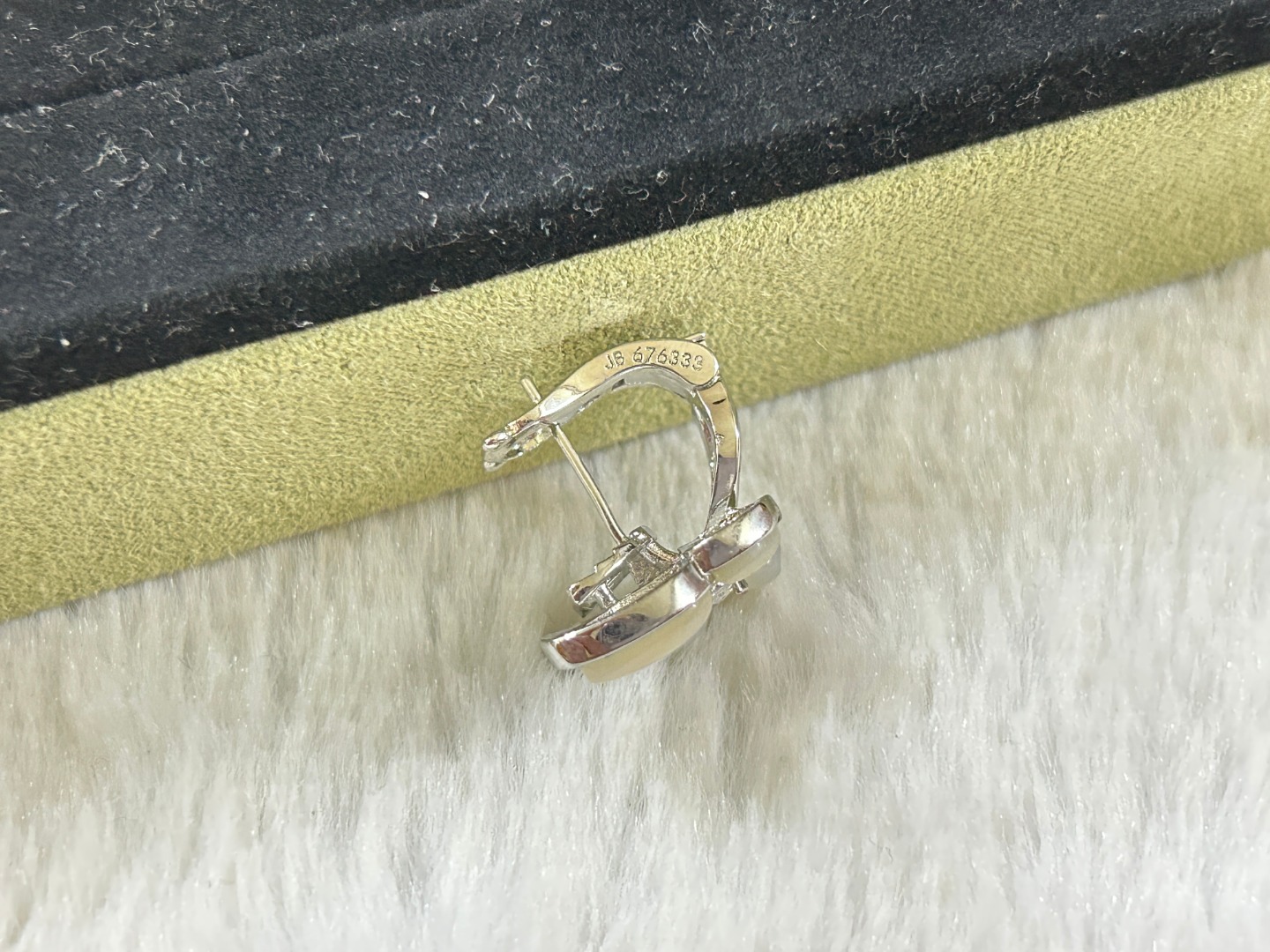 VCE019 Van cleef turquoise two butterfly earring clips - ccjewelryacc