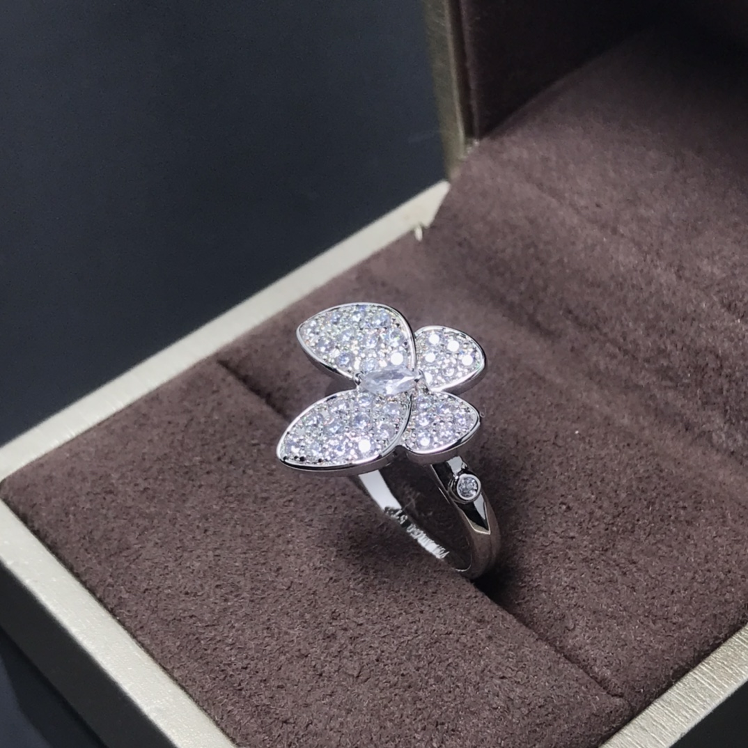 VCR016 Van cleef Butterfly Finger ring - ccjewelryacc