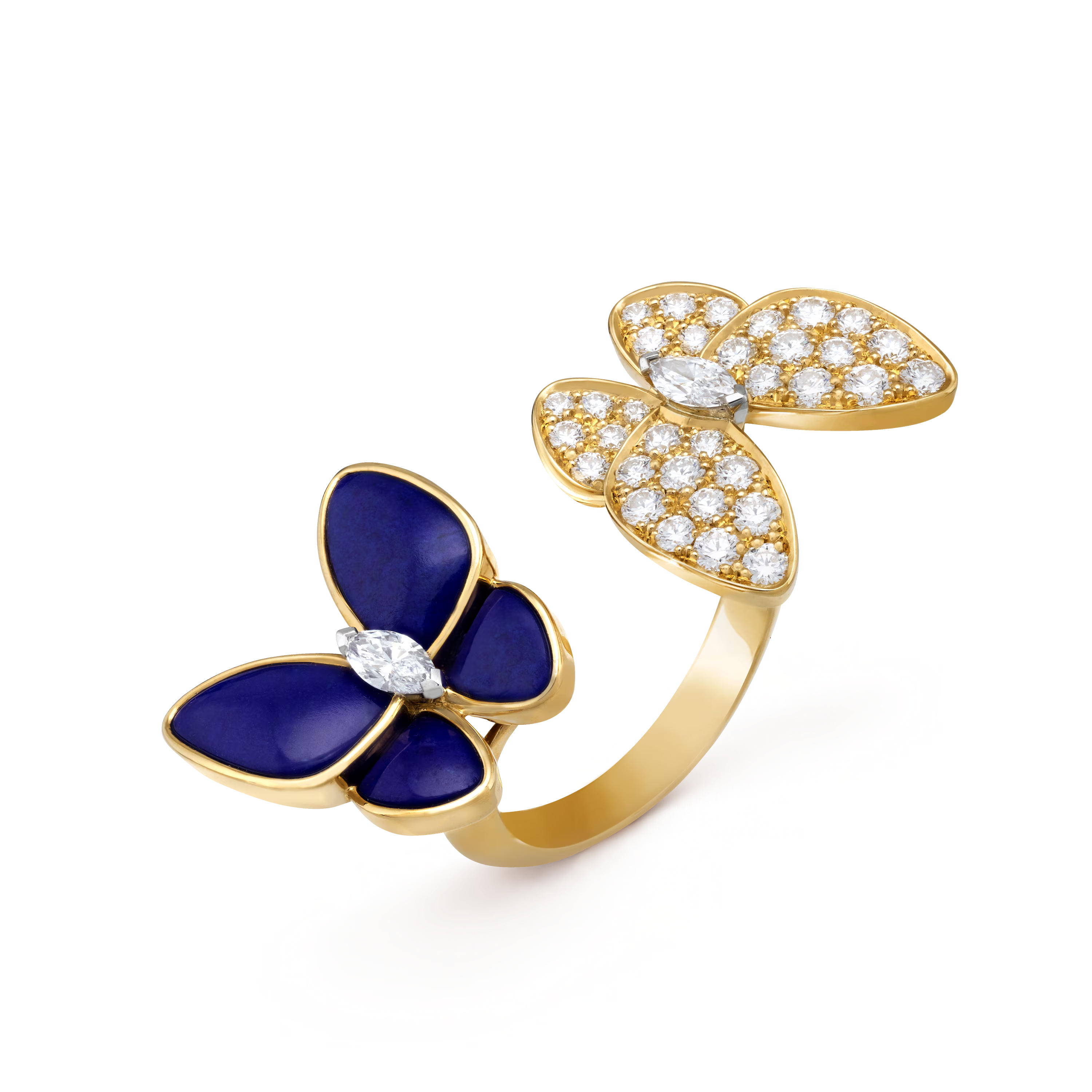 VCR015 Two Butterfly Between the Finger ring - ccjewelryacc