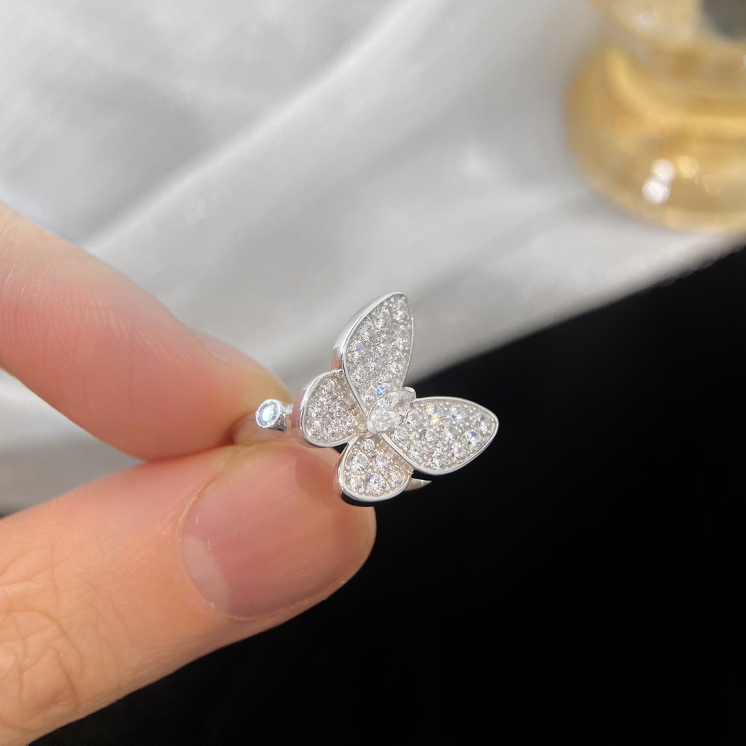 VCR016 Van cleef Butterfly Finger ring - ccjewelryacc