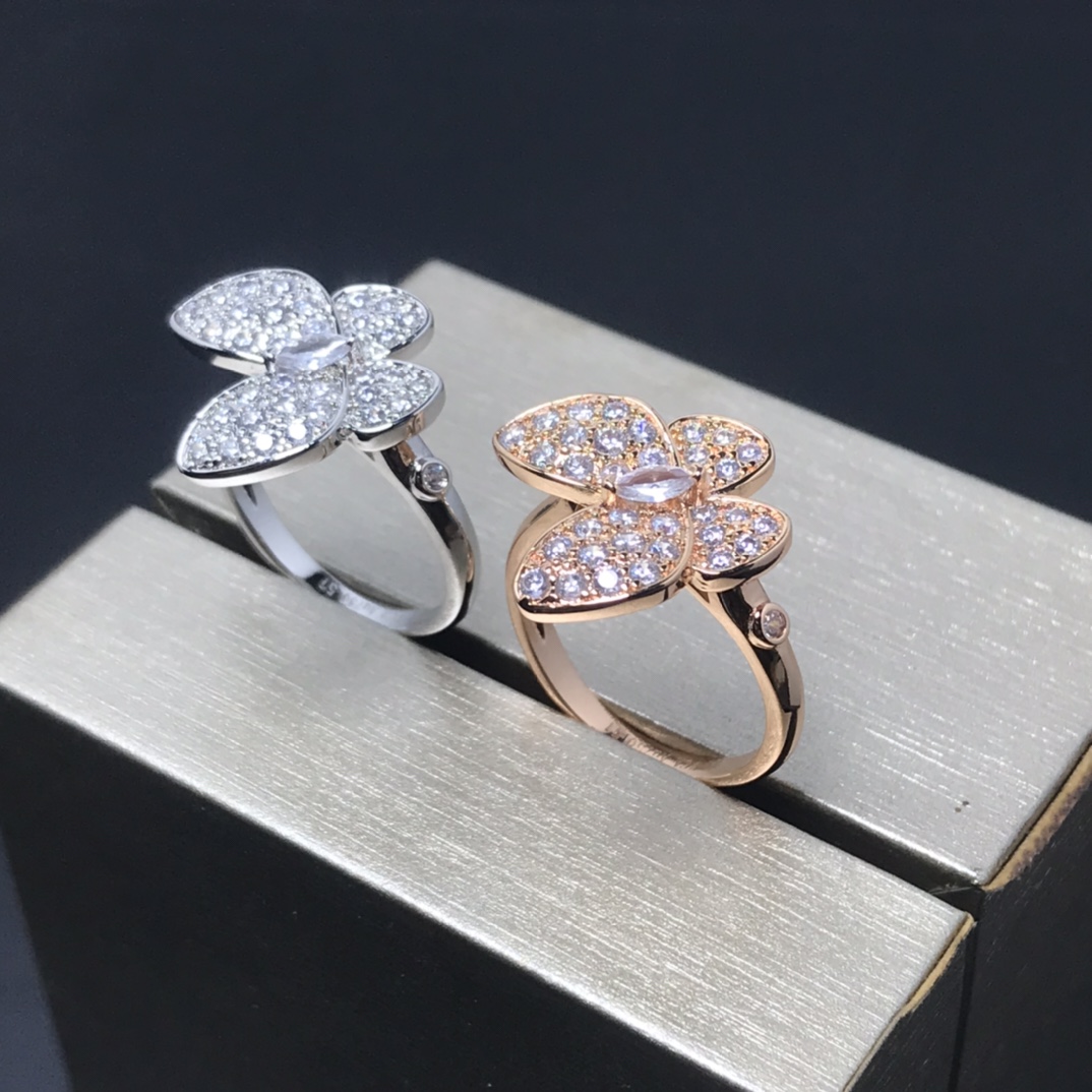 VCR016 Van cleef Butterfly Finger ring - ccjewelryacc