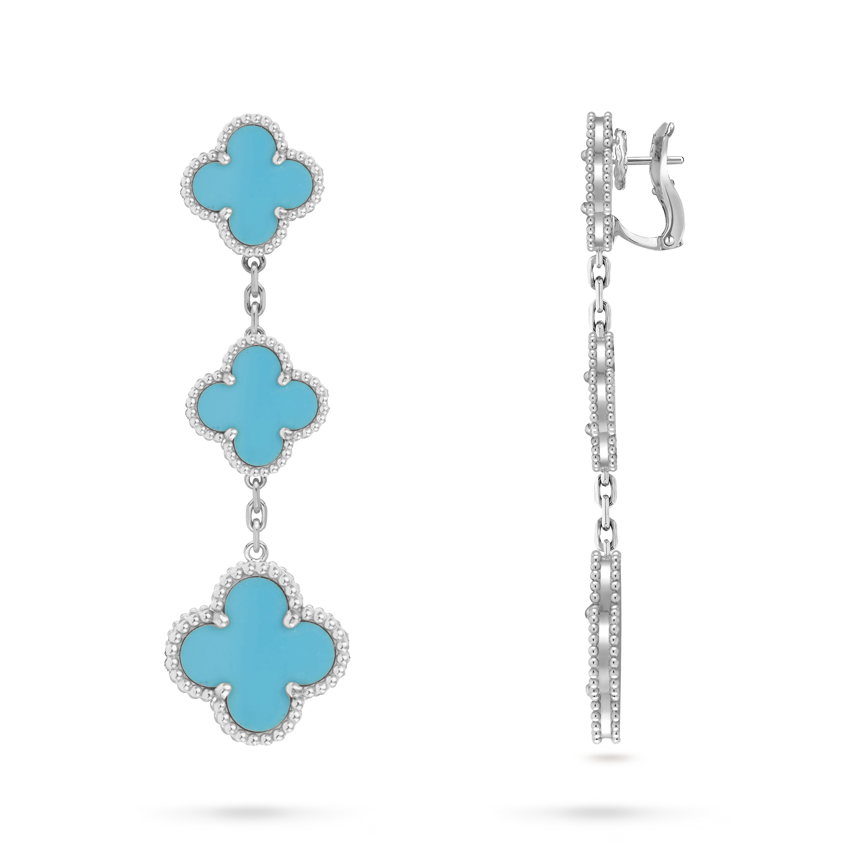 VCE022 VCA Magic Alhambra stud Clip earring 3 motifs - ccjewelryacc