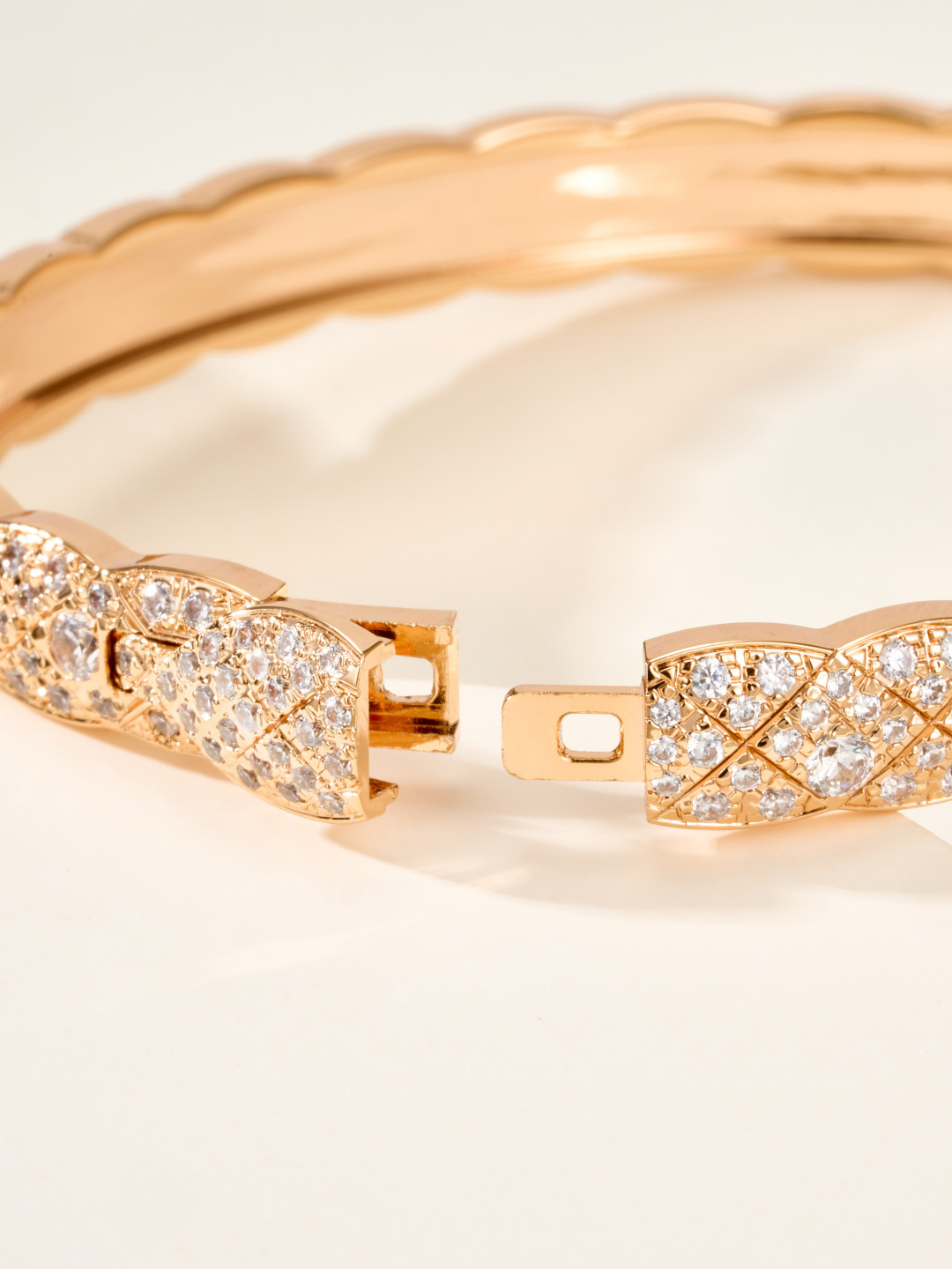 CCSS092 Full diamond S925 Silver COCO Crush Bangle Bracelet CC Bracelet 18k gold - ccjewelryacc