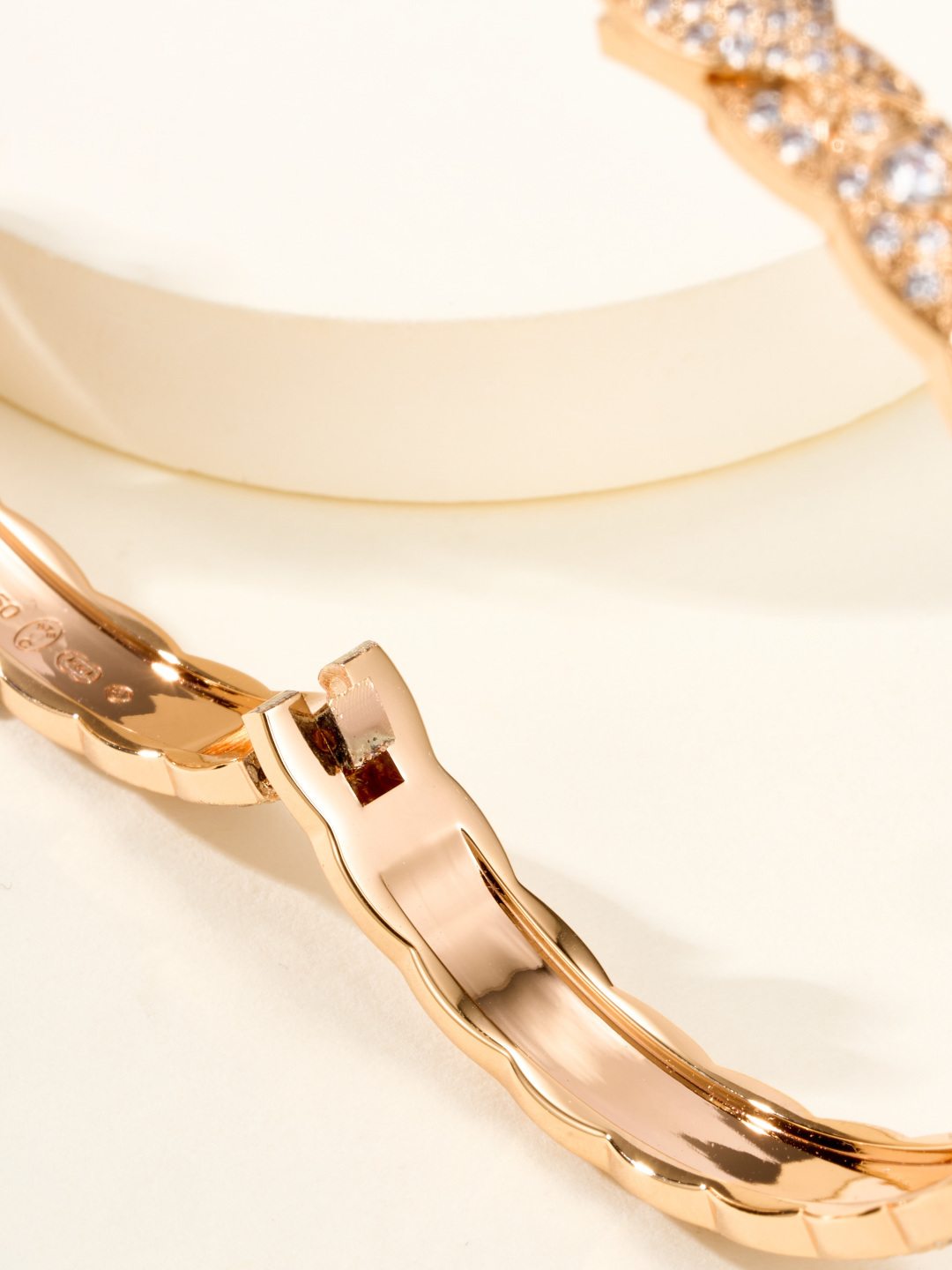 CCSS092 Full diamond S925 Silver COCO Crush Bangle Bracelet CC Bracelet 18k gold - ccjewelryacc