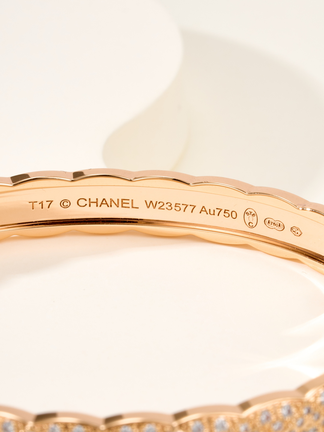 CCSS092 Full diamond S925 Silver COCO Crush Bangle Bracelet CC Bracelet 18k gold - ccjewelryacc