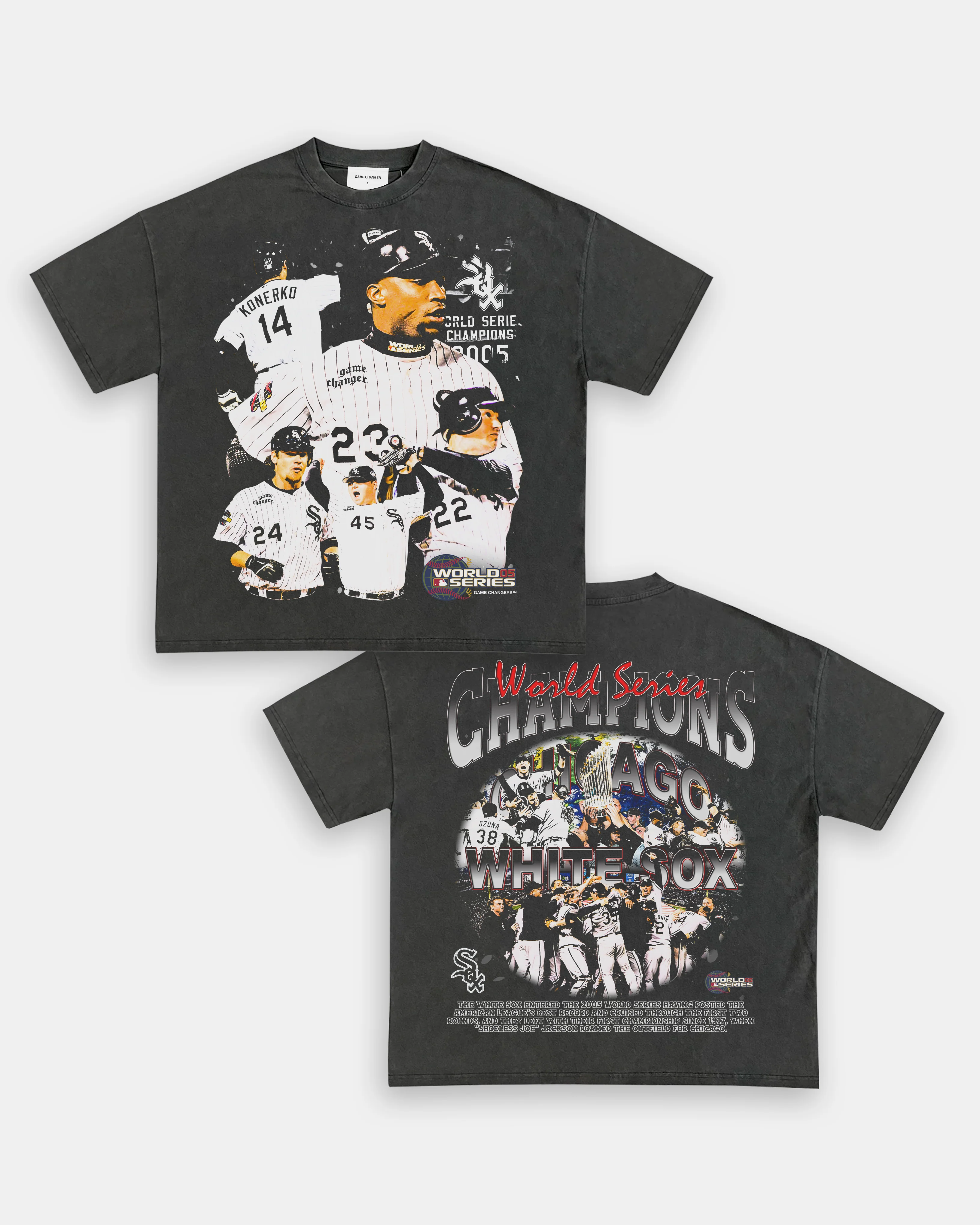 2005 WORLD SERIES CHAMPS - WHITE SOX TEE - [DS] - GraVintage