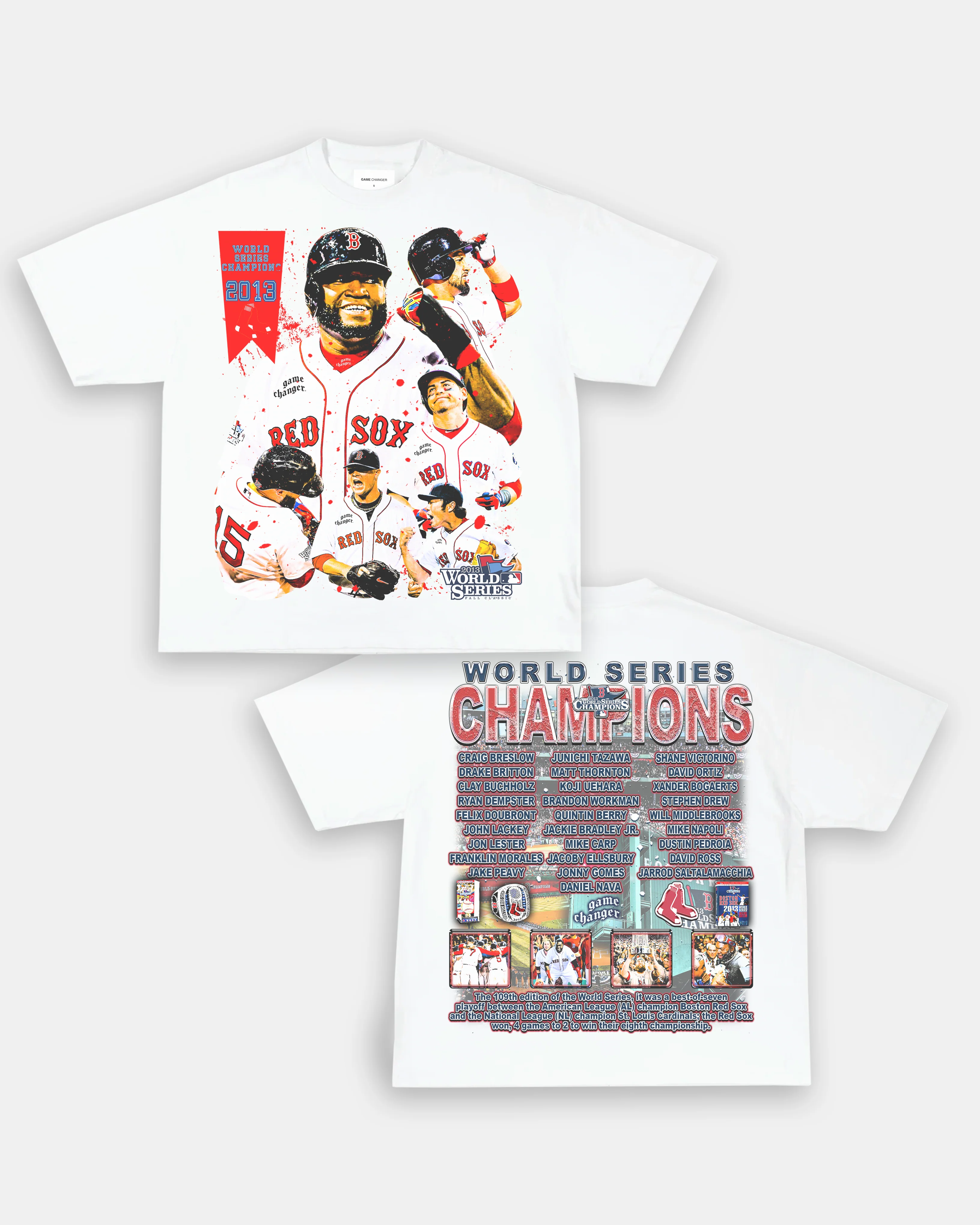 2013 WORLD SERIES CHAMPS - RED SOX TEE - [DS] - GraVintage