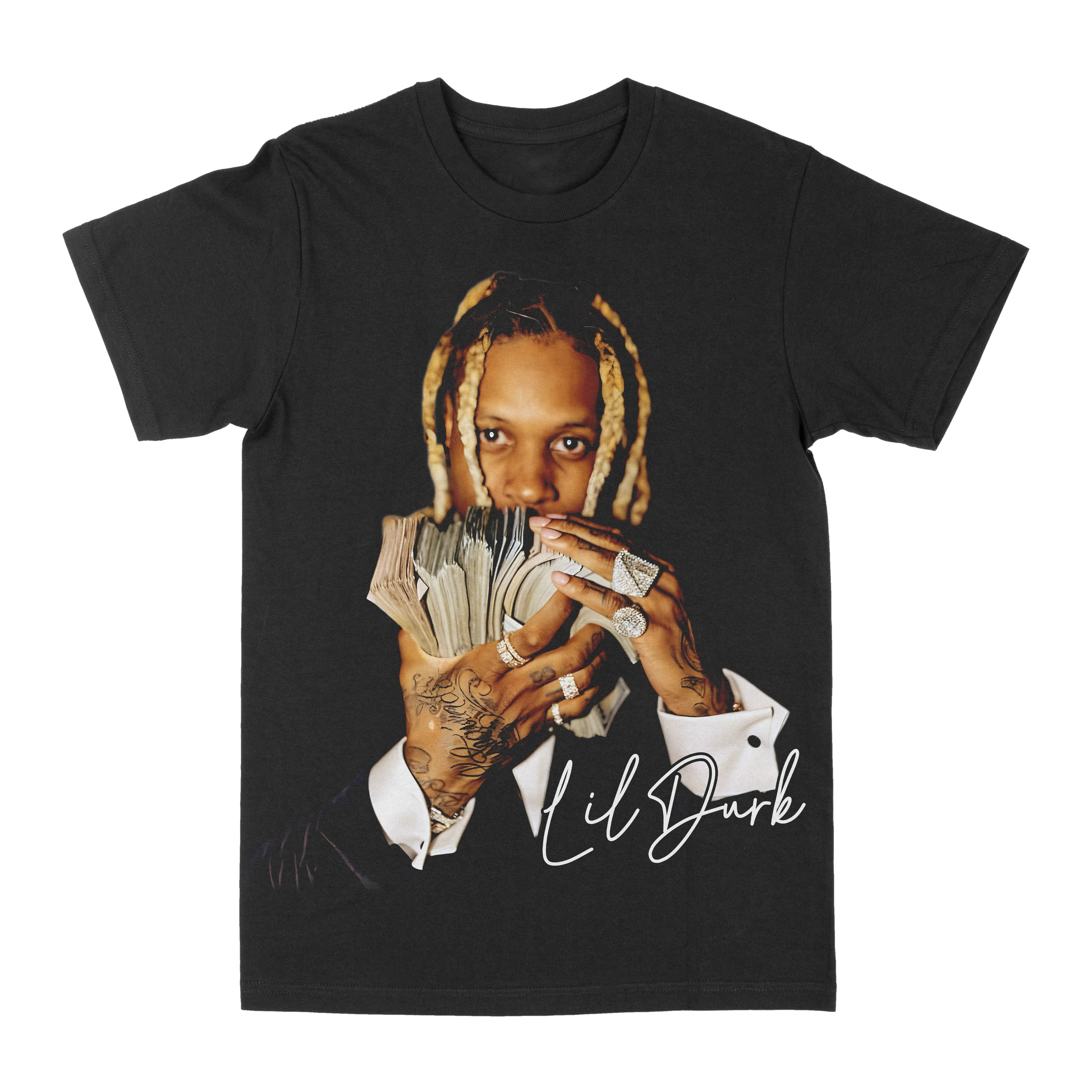 Lil Durk Holding Paper Graphic Tee - GraVintage
