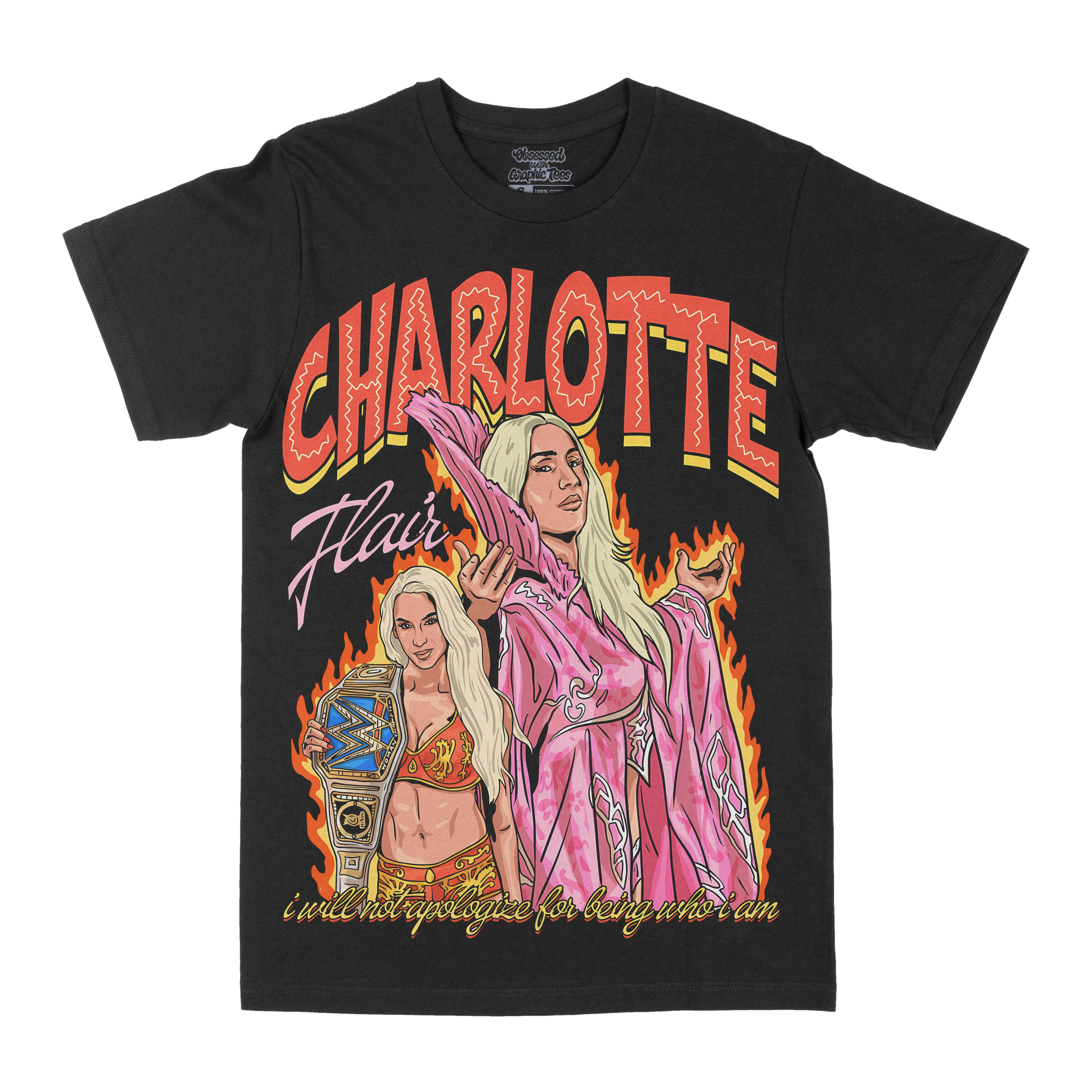 Charlotte Flair Who Am I Graphic Tee - GraVintage