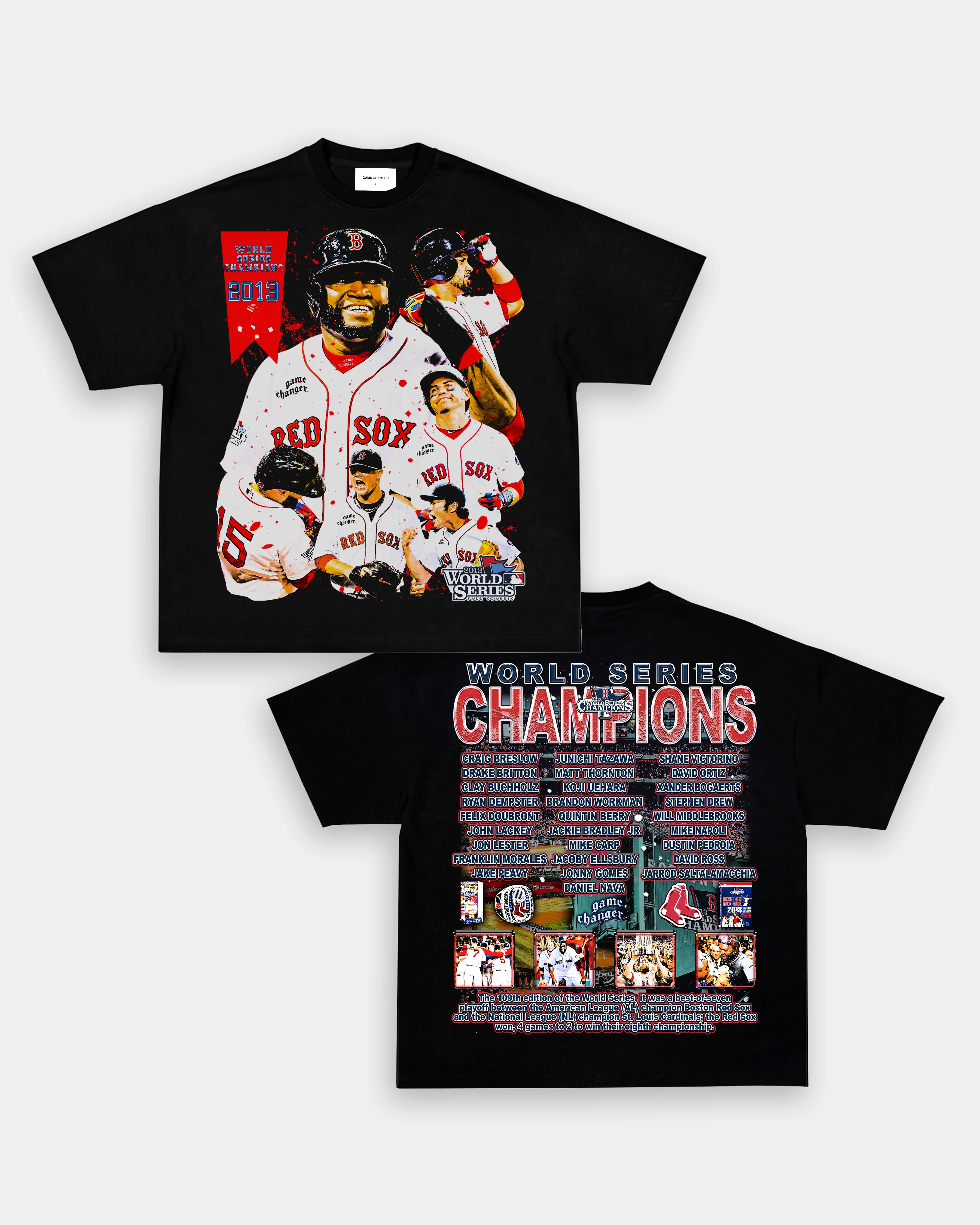 2013 WORLD SERIES CHAMPS - RED SOX TEE - [DS] - GraVintage