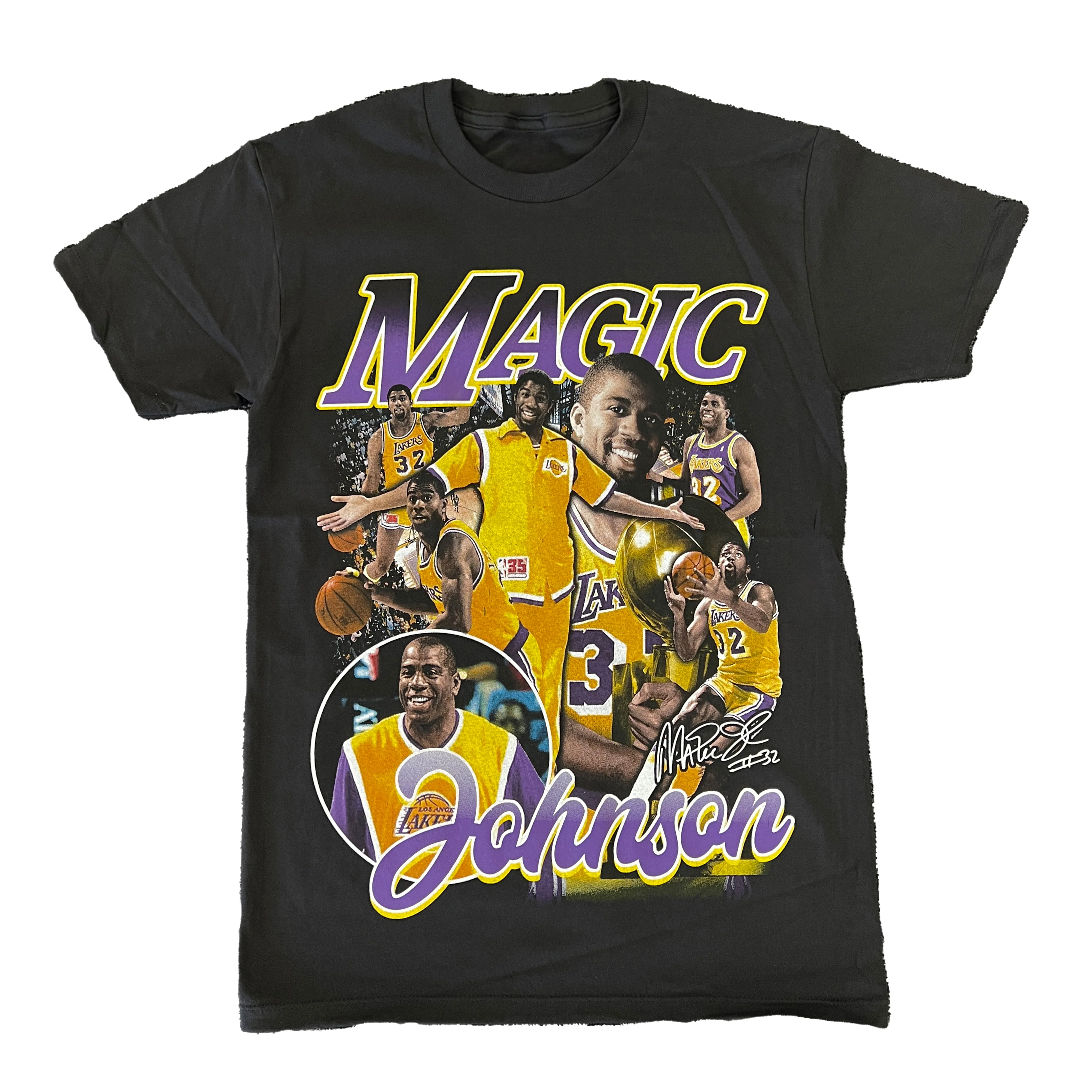 Magic Johnson 32 Graphic Tee - GraVintage