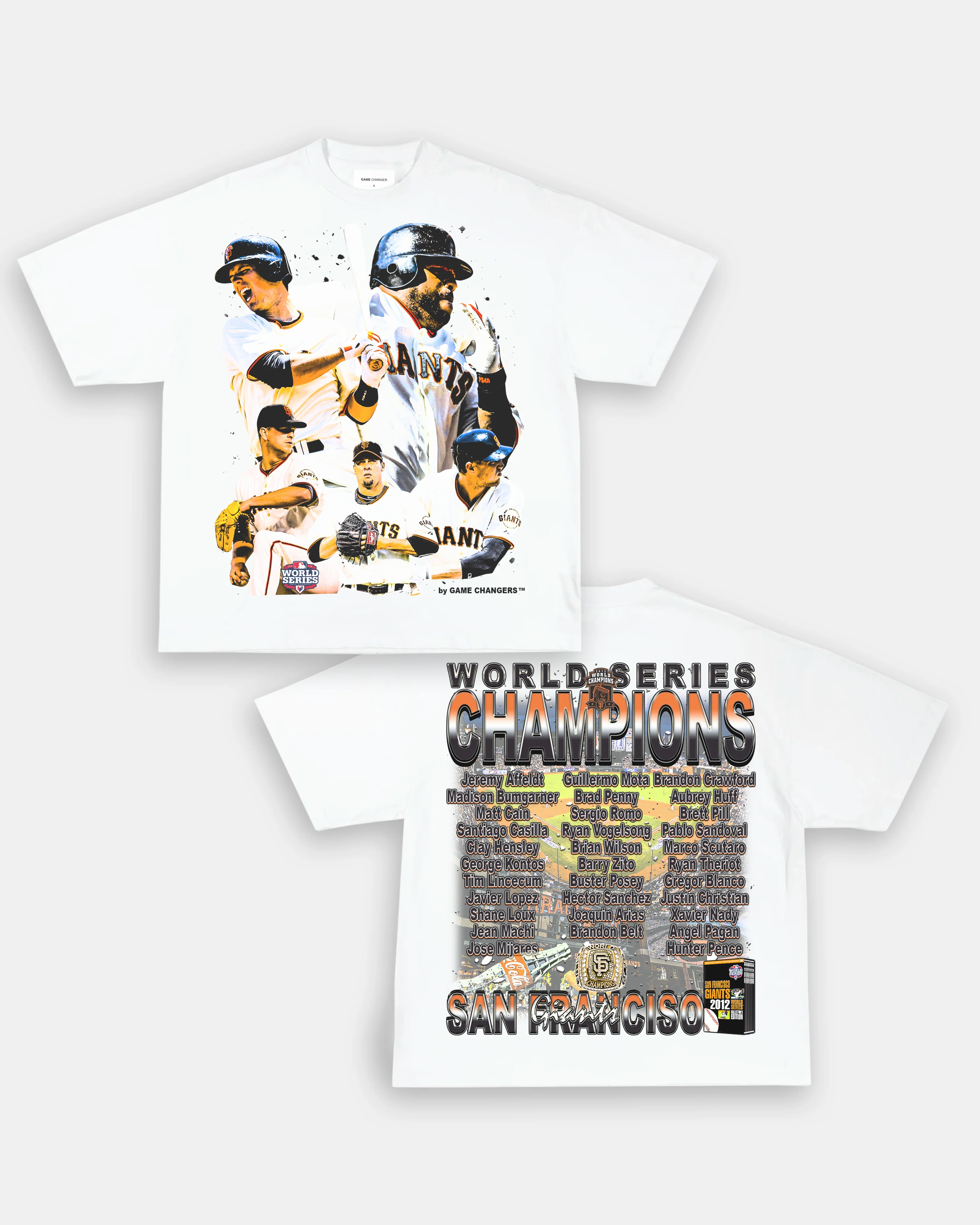 2012 WORLD SERIES CHAMPS - GIANTS TEE - [DS] - GraVintage